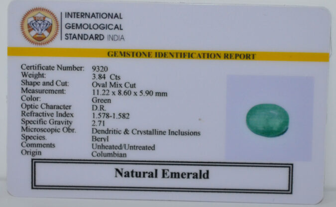 EMERALD 3.84 Ct.