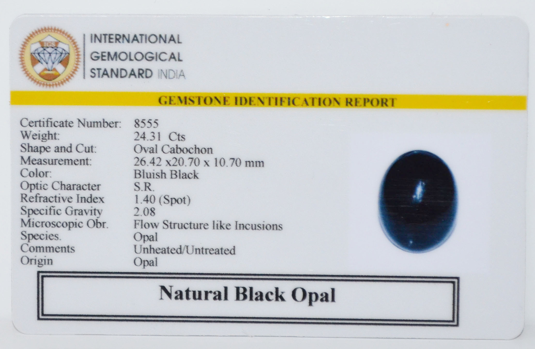 OPB3 2 BLACK OPAL 24.31 Ct.