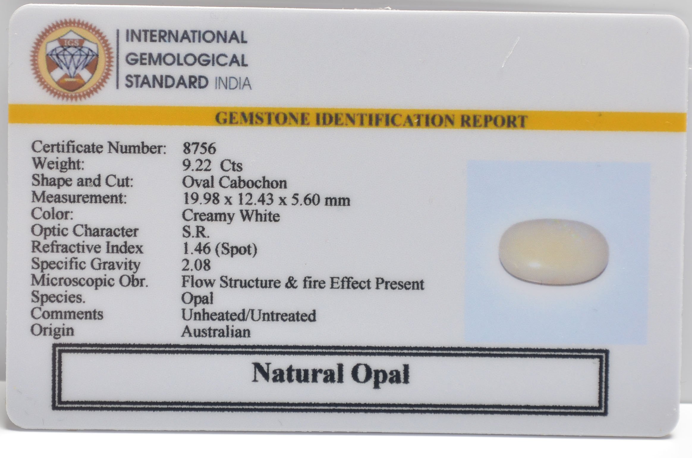 OPAL 9.22 Ct. 3 OPLG8963 2 OPAL 9.22 Ct.