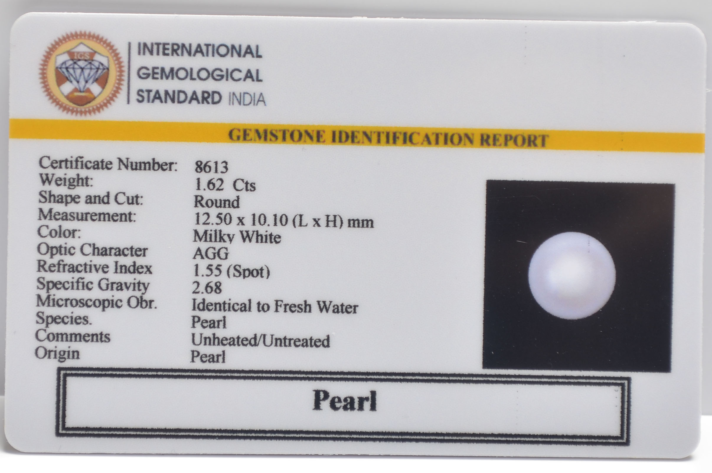 PRL7229 2 PEARL 1.62 Ct.