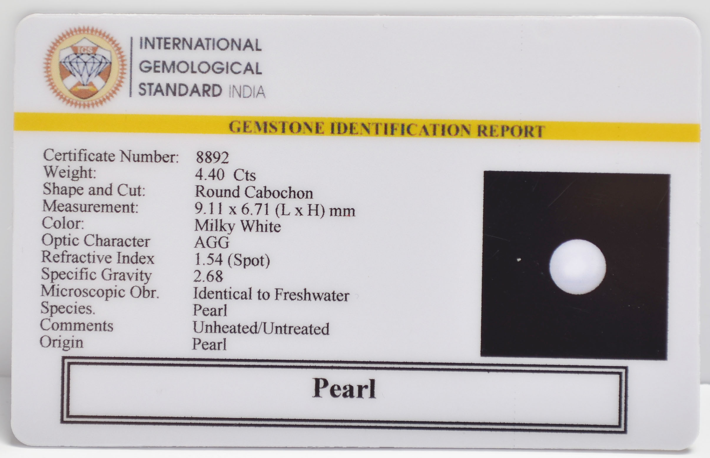 PEARL 4.4 Ct. 3 PRL7236 2 PEARL 4.4 Ct.