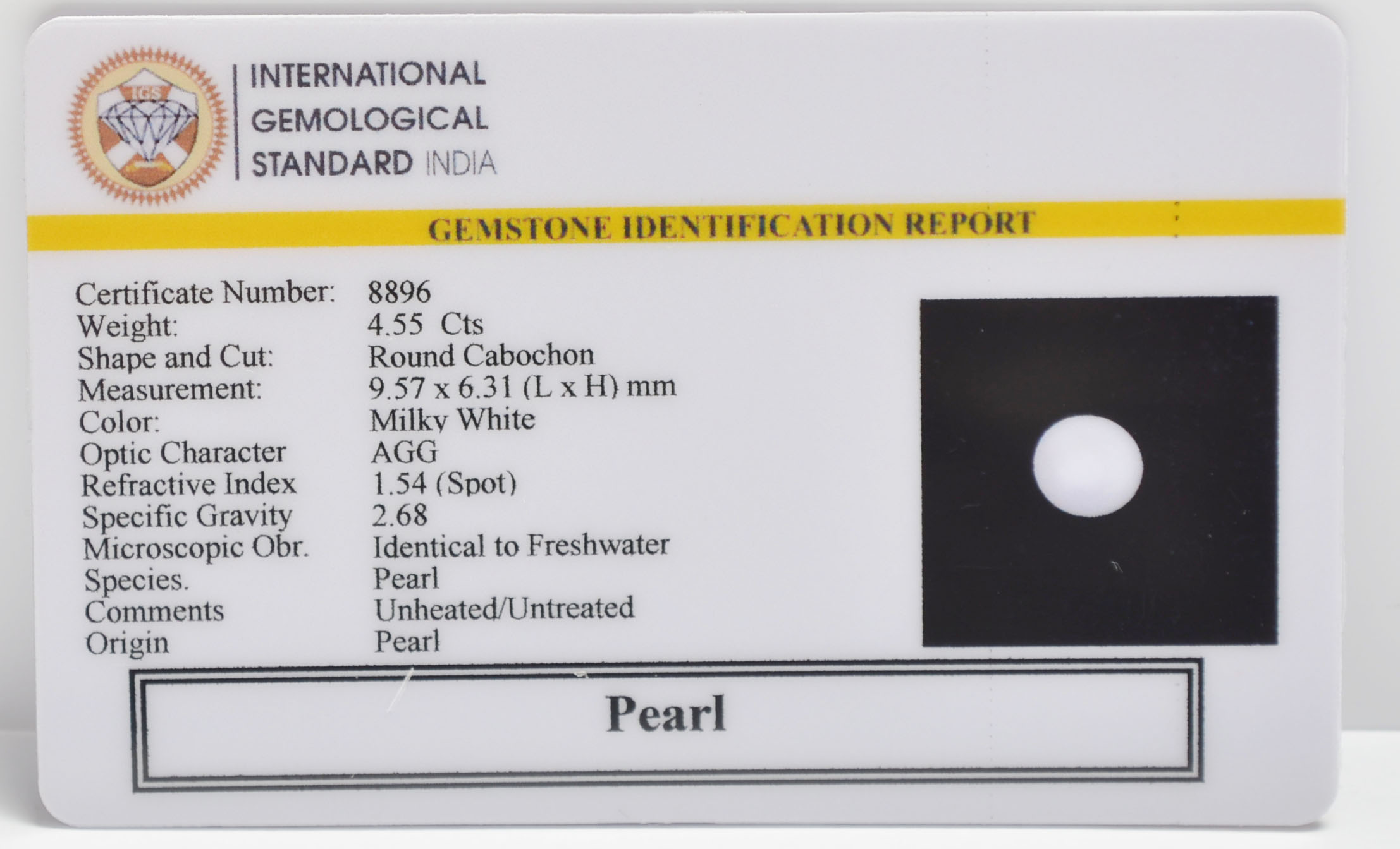 PRL7240 2 PEARL 4.55 Ct.