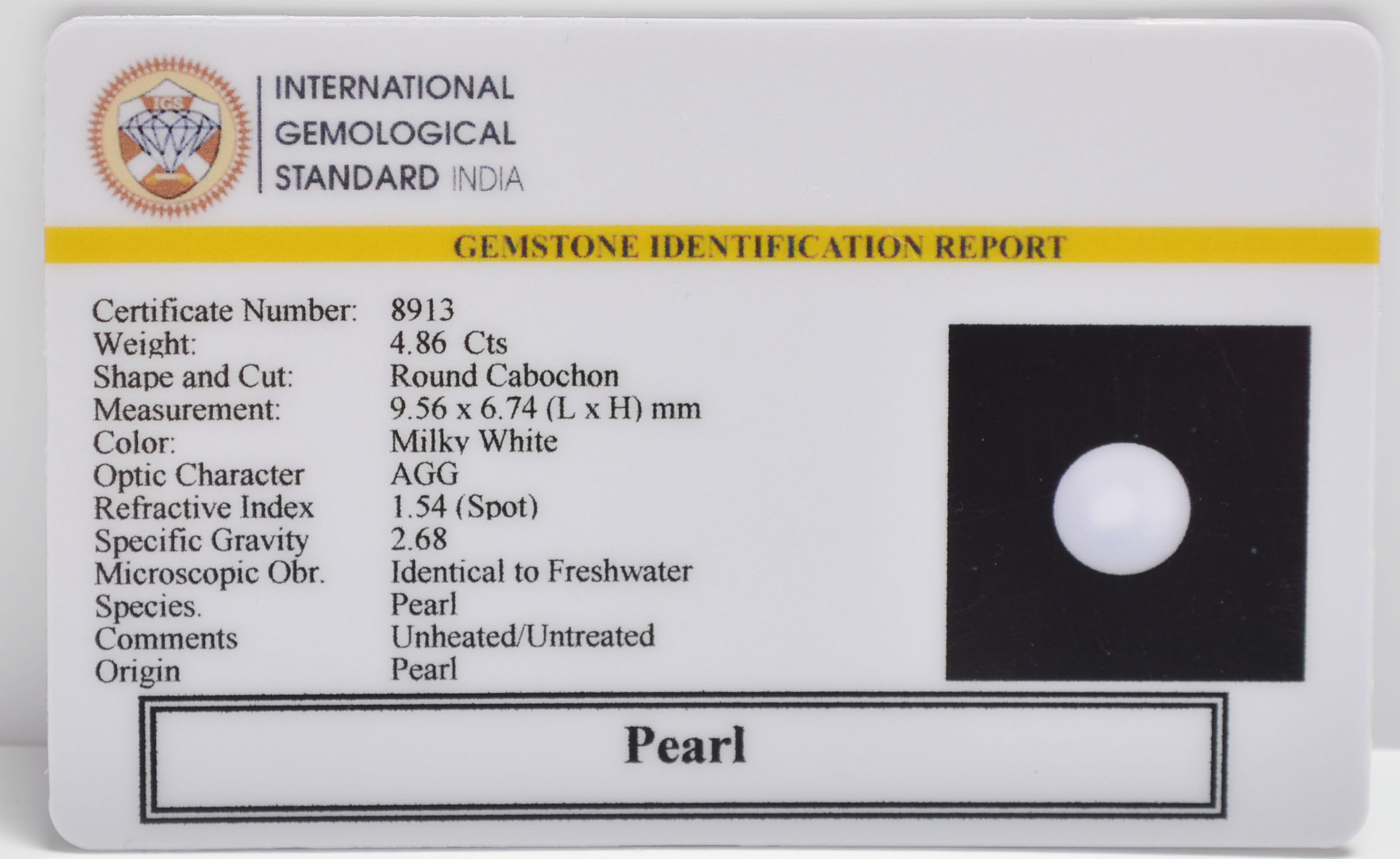 PRL7257 2 PEARL 4.86 Ct.