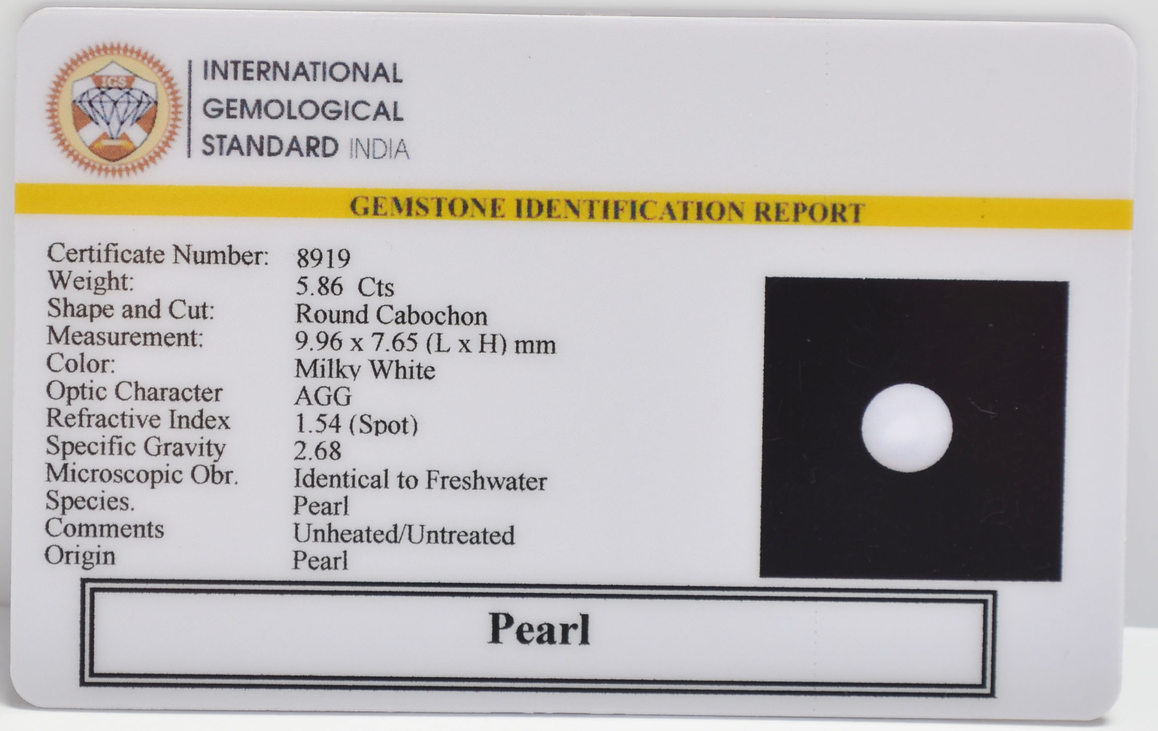 PRL7263 2 PEARL 5.86 Ct.