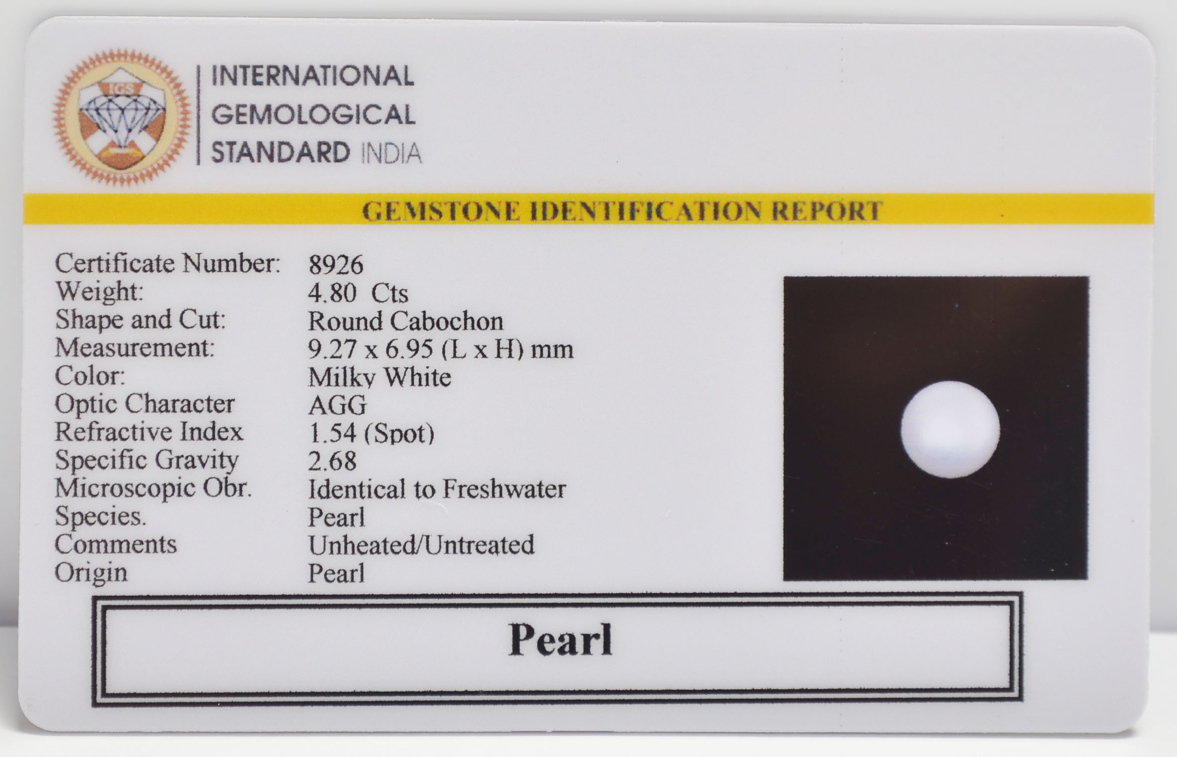 PRL7270 2 PEARL 4.8 Ct.