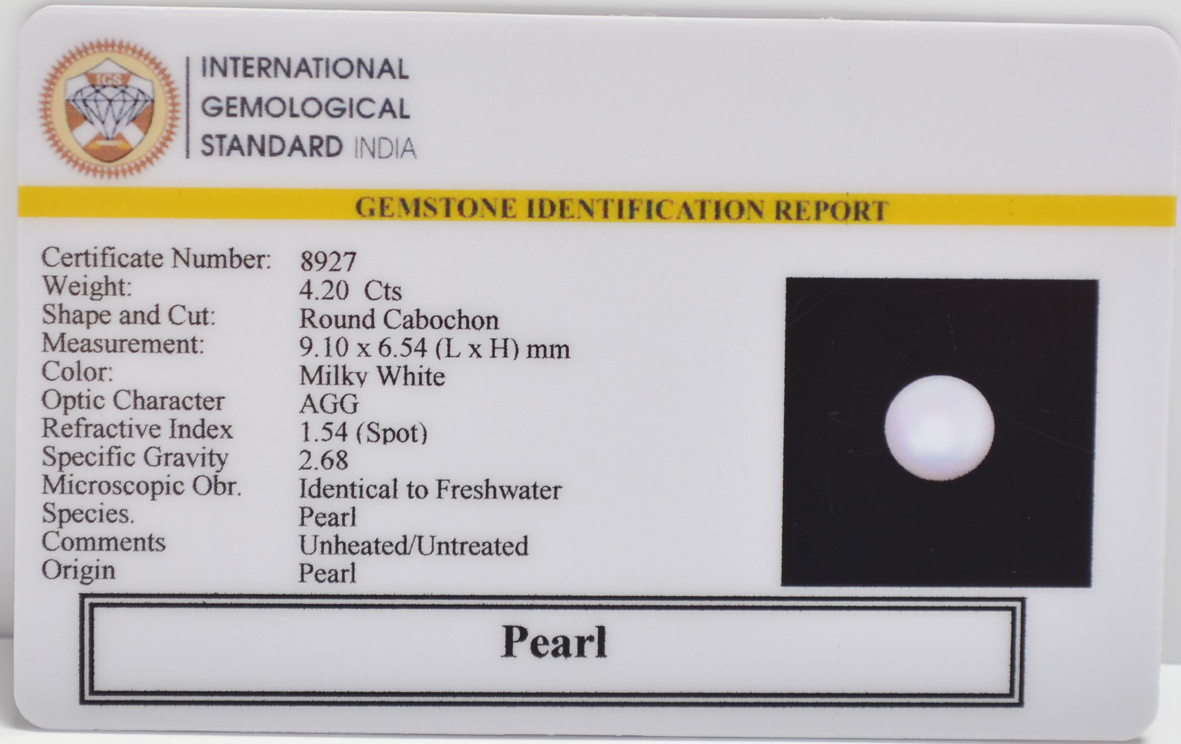 PRL7271 2 PEARL 4.2 Ct.
