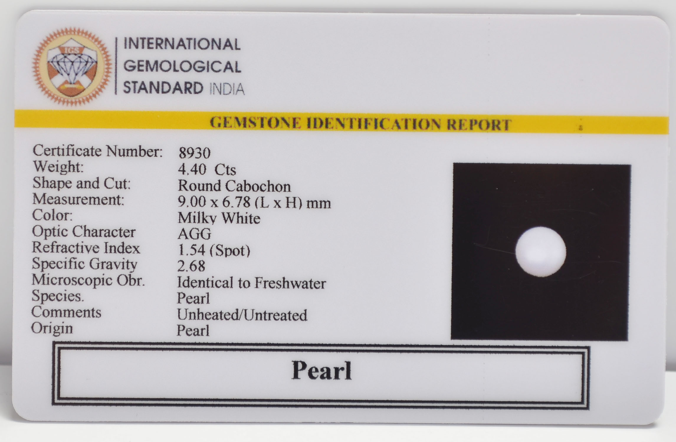 PRL7274 2 PEARL 4.4 Ct.