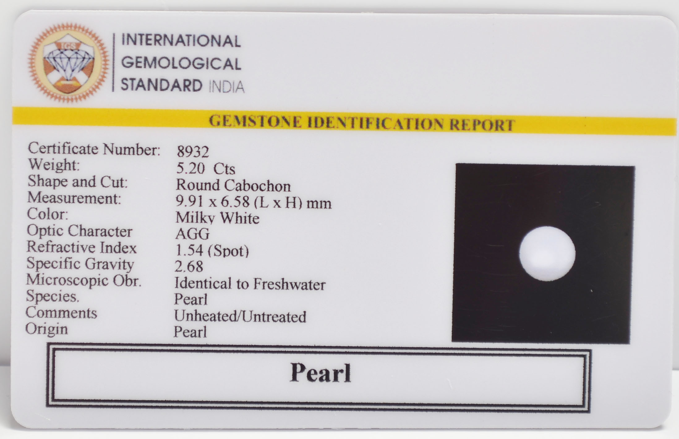 PRL7276 2 PEARL 5.2 Ct.