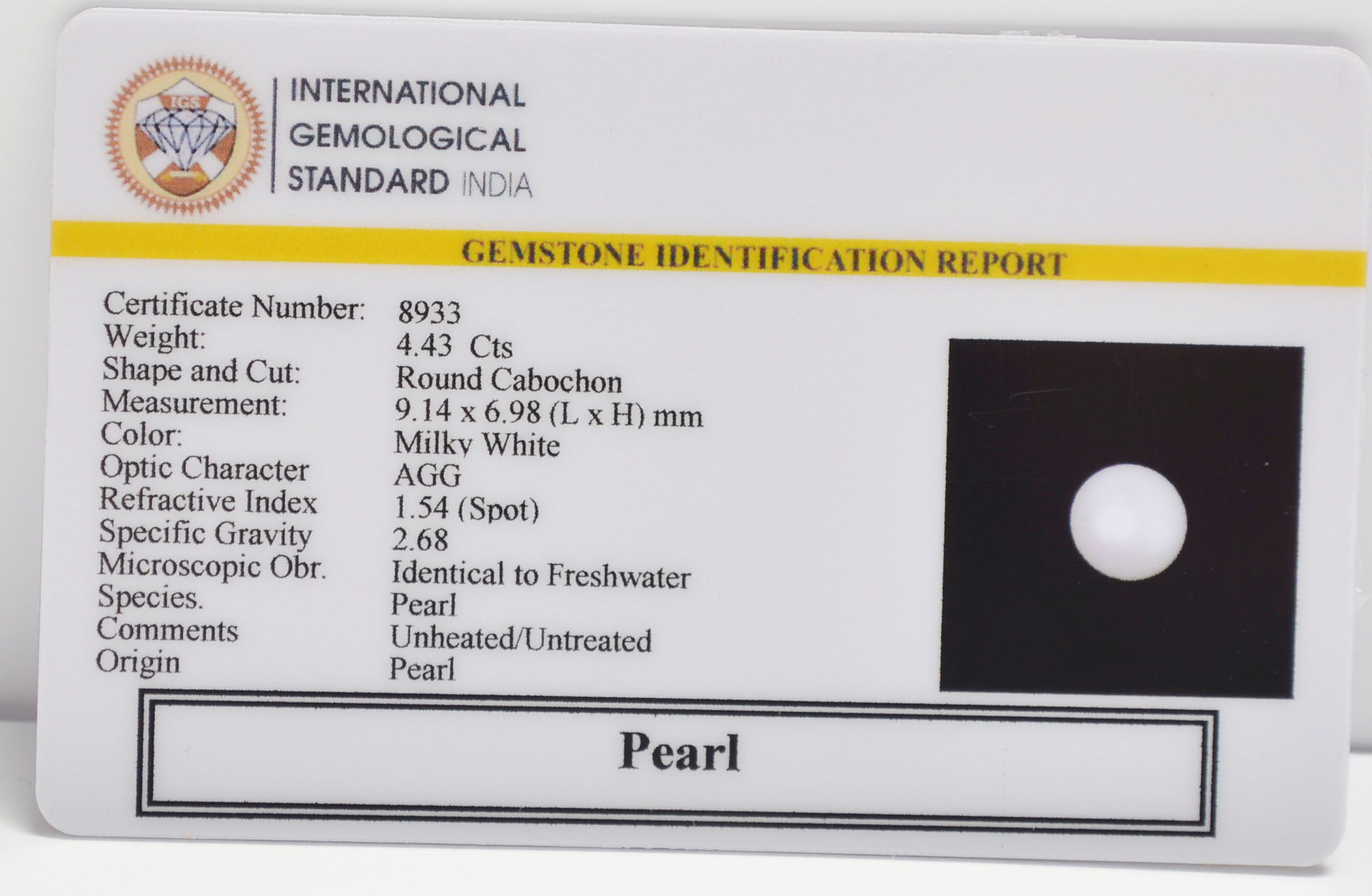 PRL7277 2 PEARL 4.43 Ct.