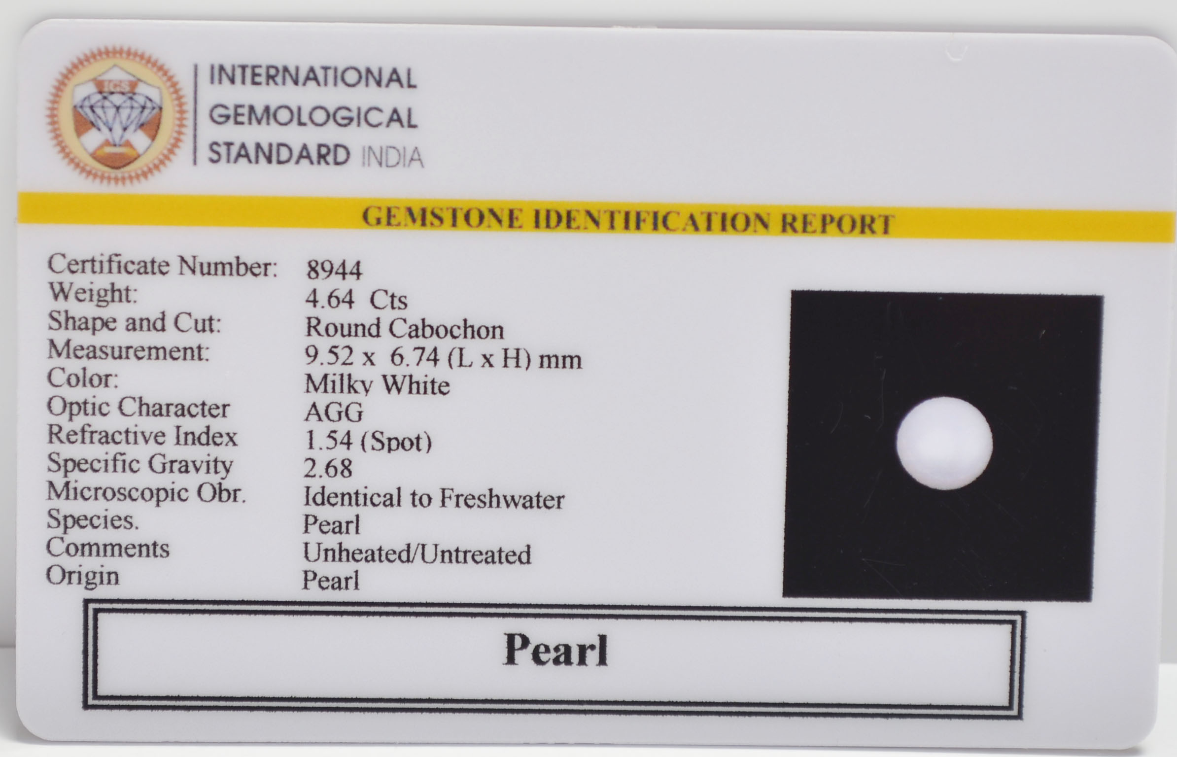 PRL7288 2 PEARL 4.64 Ct.