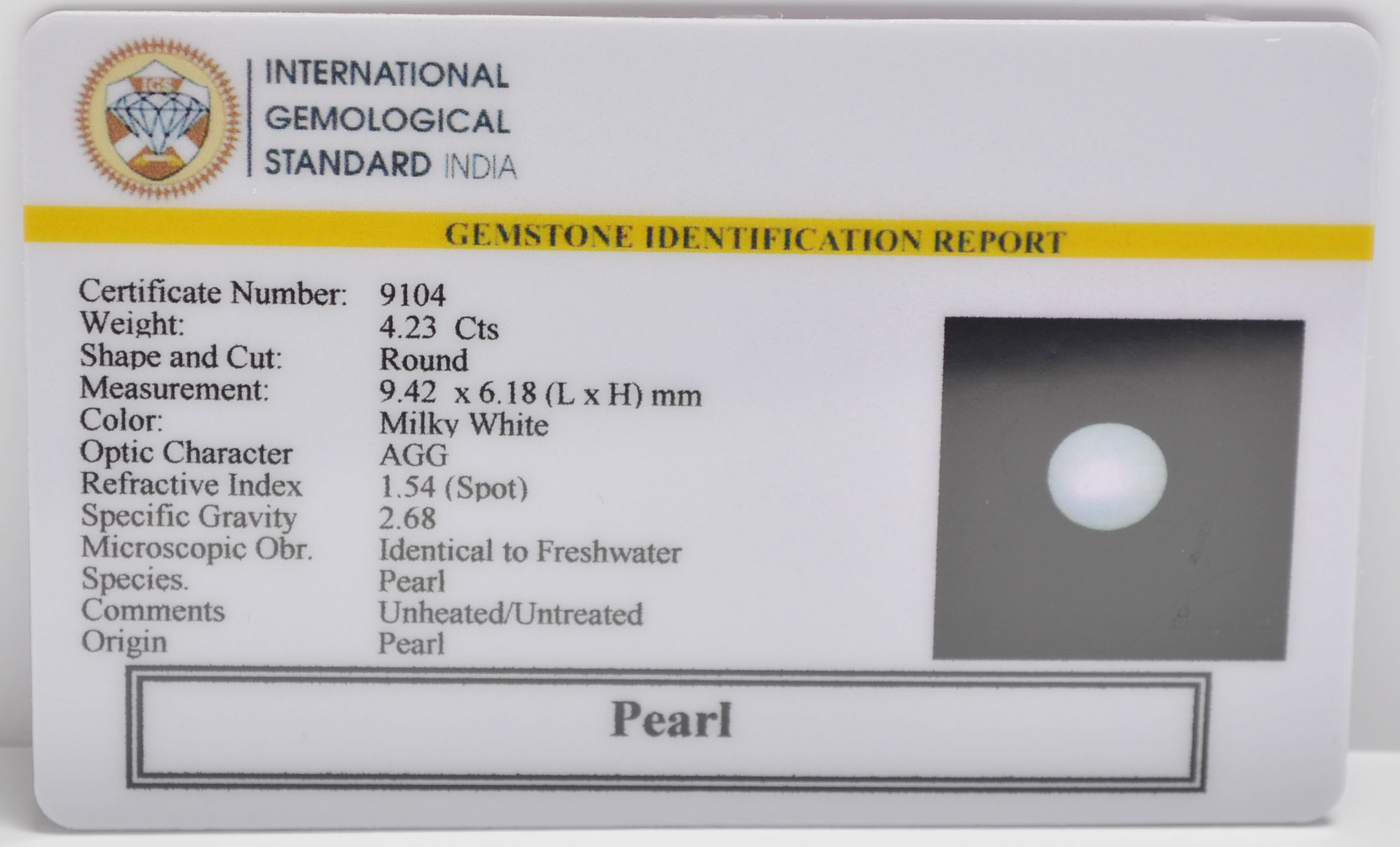 PRL7305 2 PEARL 4.23 Ct.