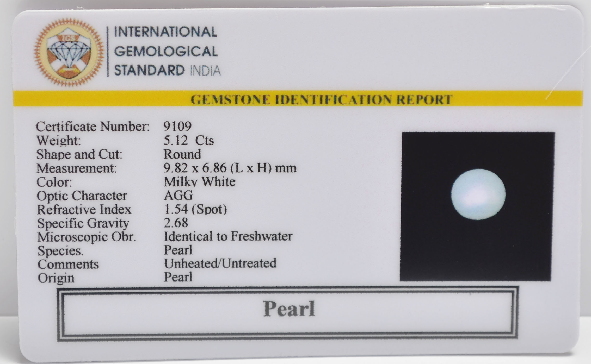 PRL7310 2 PEARL 5.12 Ct.