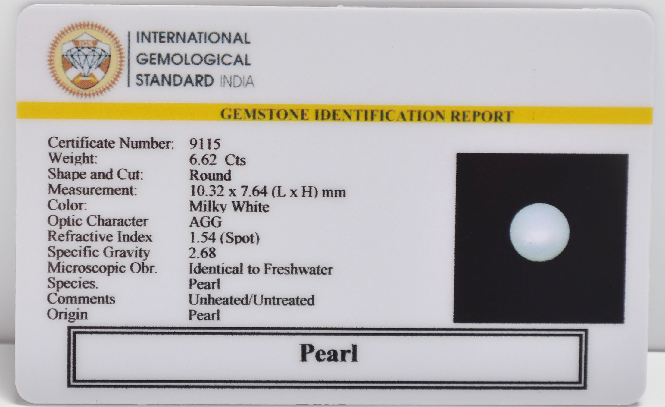 PRL7316 2 PEARL 6.62 Ct.