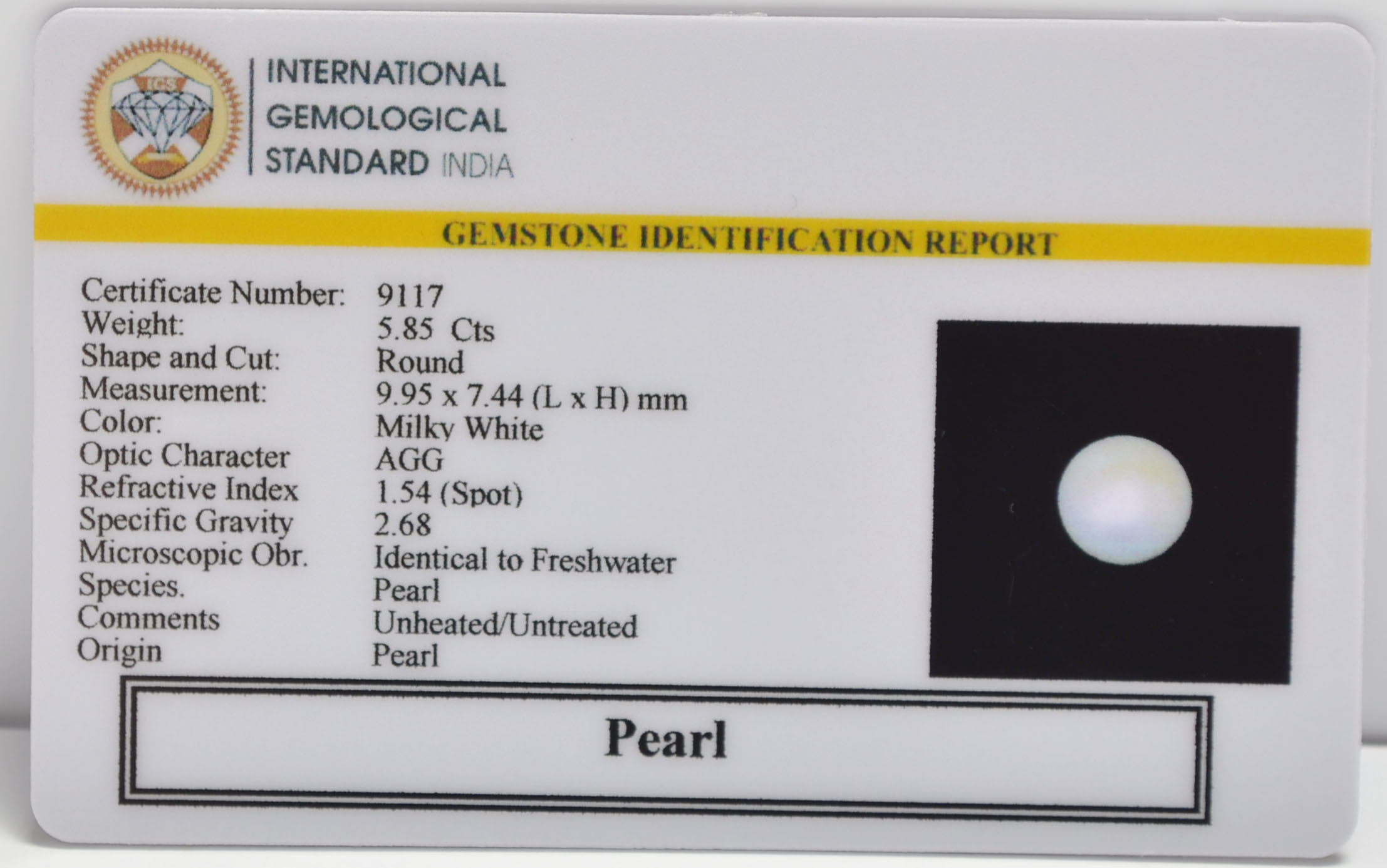 PRL7318 2 PEARL 5.85 Ct.