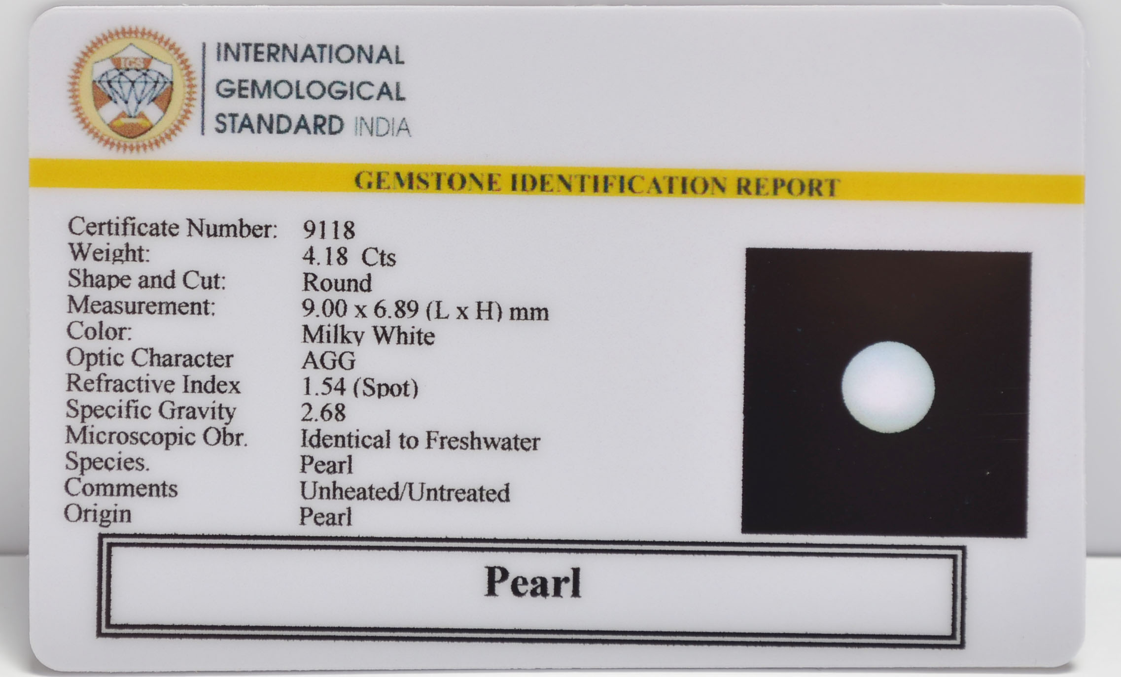 PRL7319 2 PEARL 4.18 Ct.