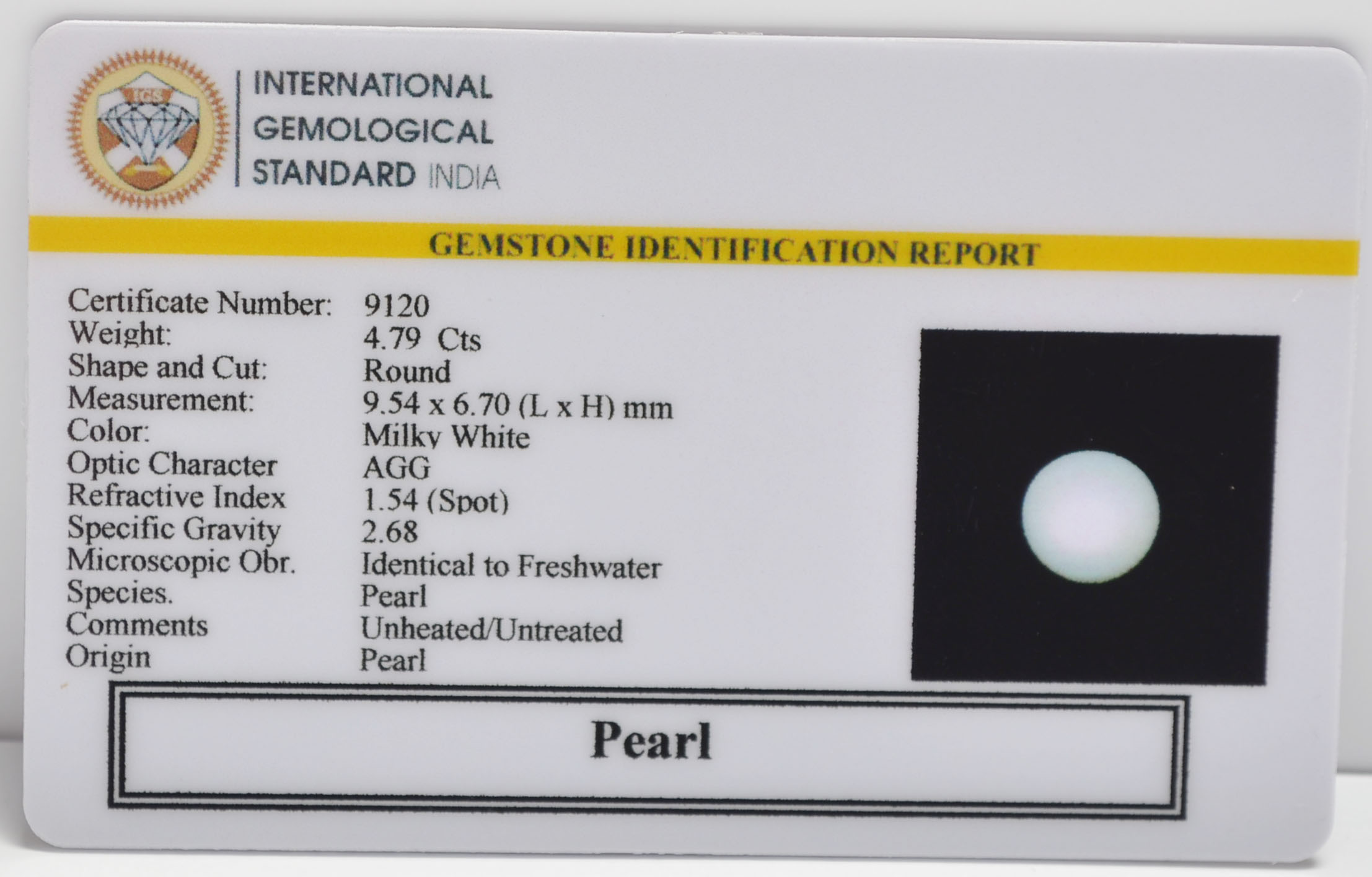 PRL7321 2 PEARL 4.79 Ct.