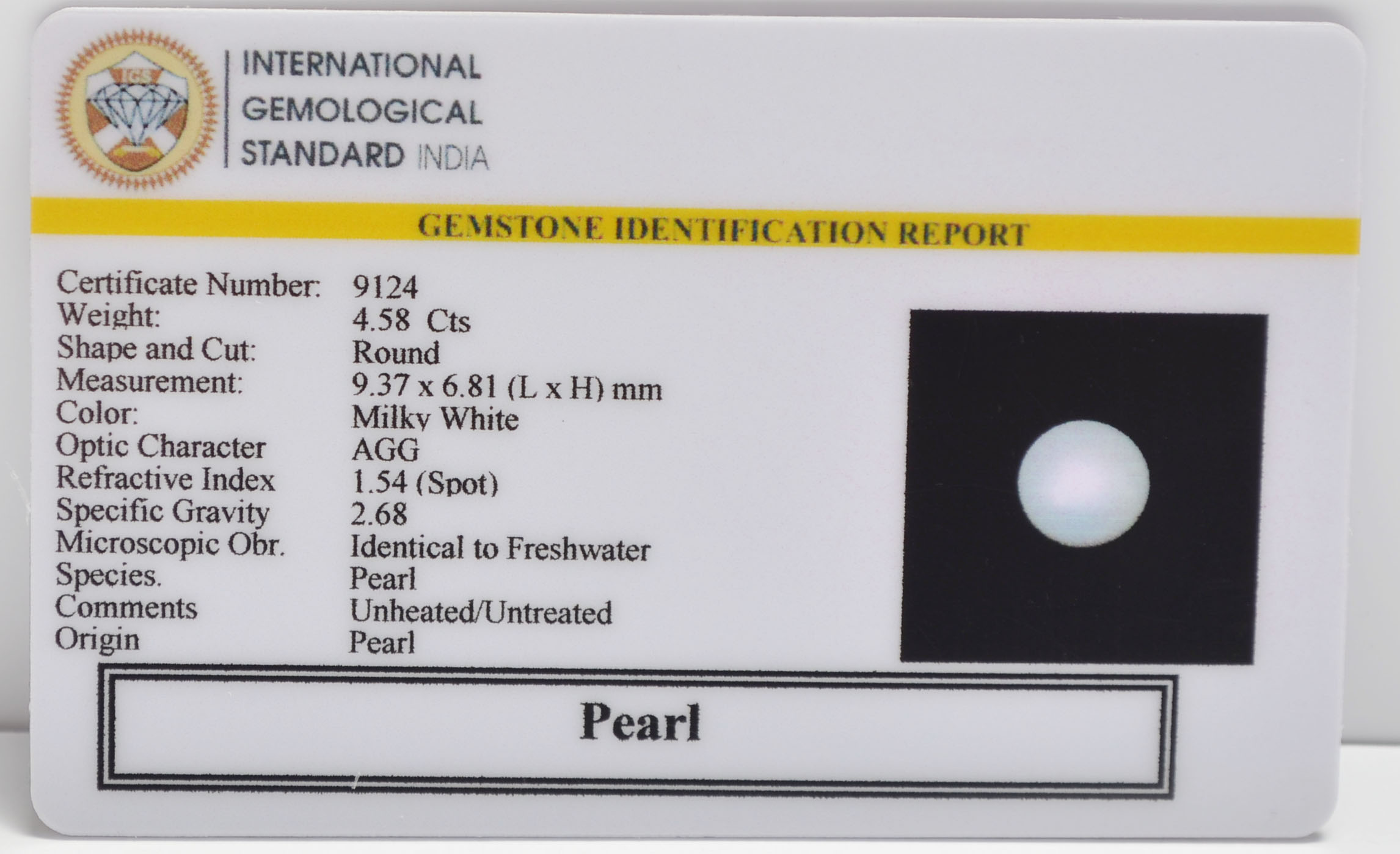 PRL7325 2 PEARL 4.58 Ct.