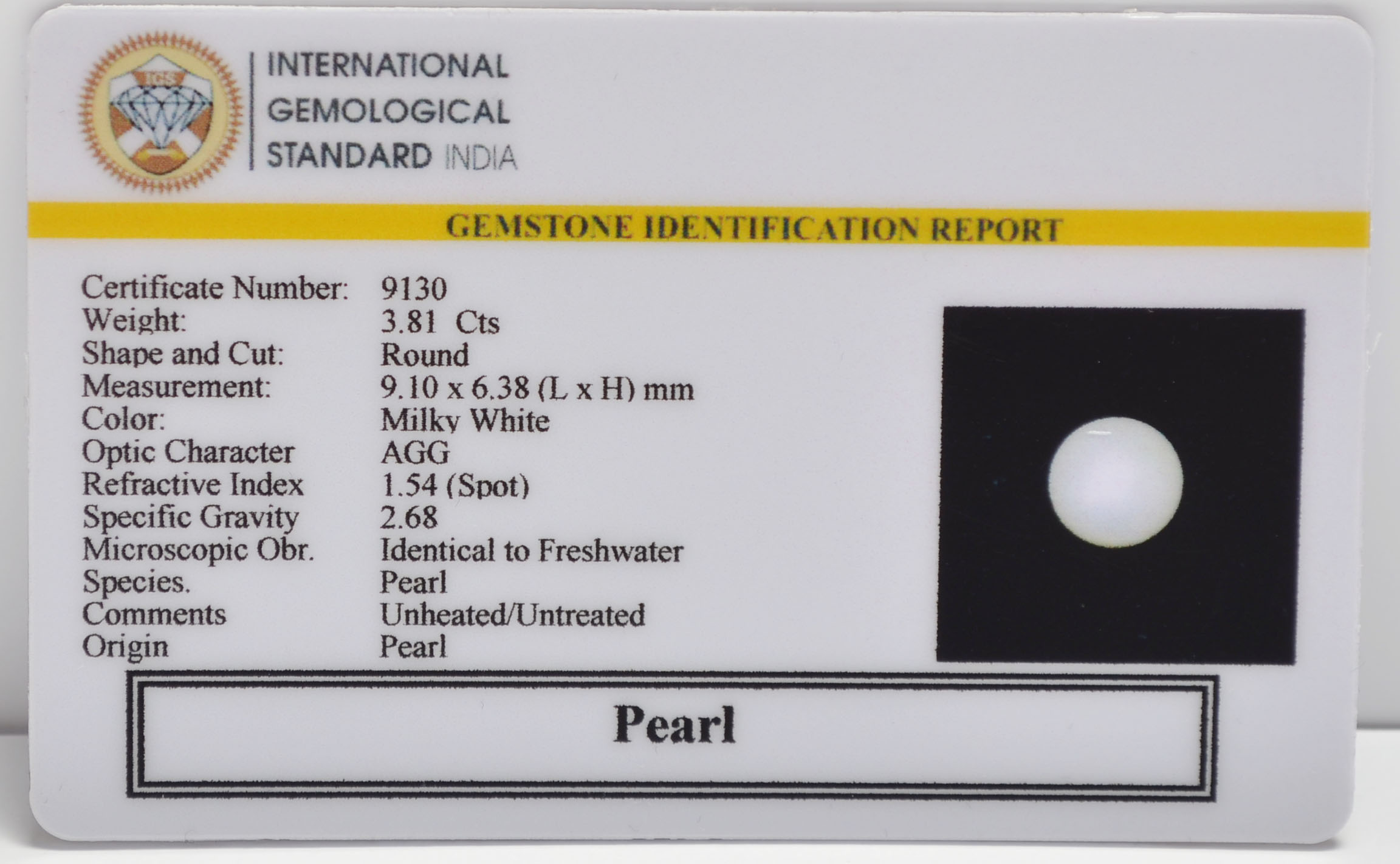 PEARL 3.81 Ct. 3 PRL7331 2 PEARL 3.81 Ct.