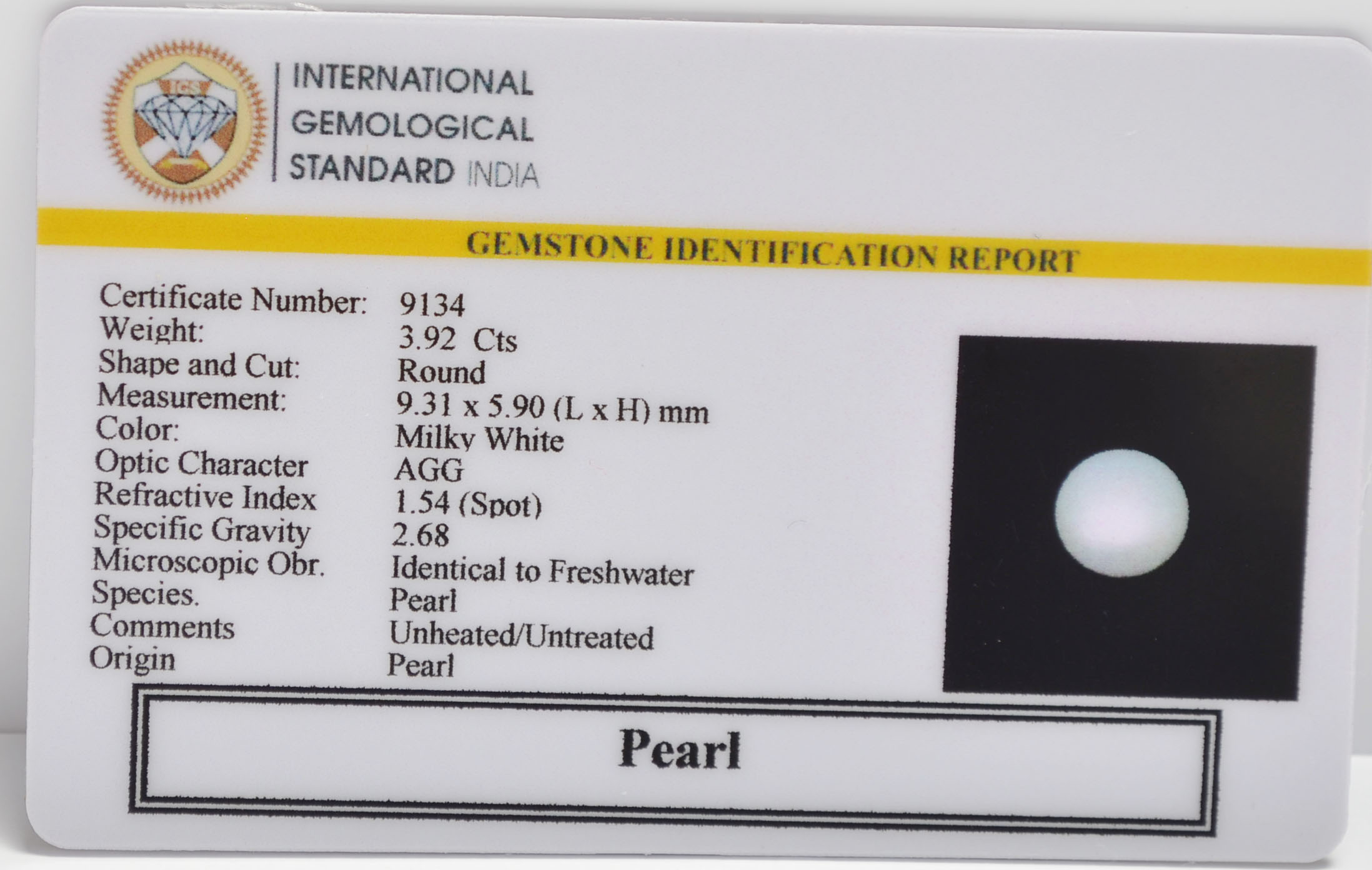 PRL7335 2 PEARL 3.92 Ct.