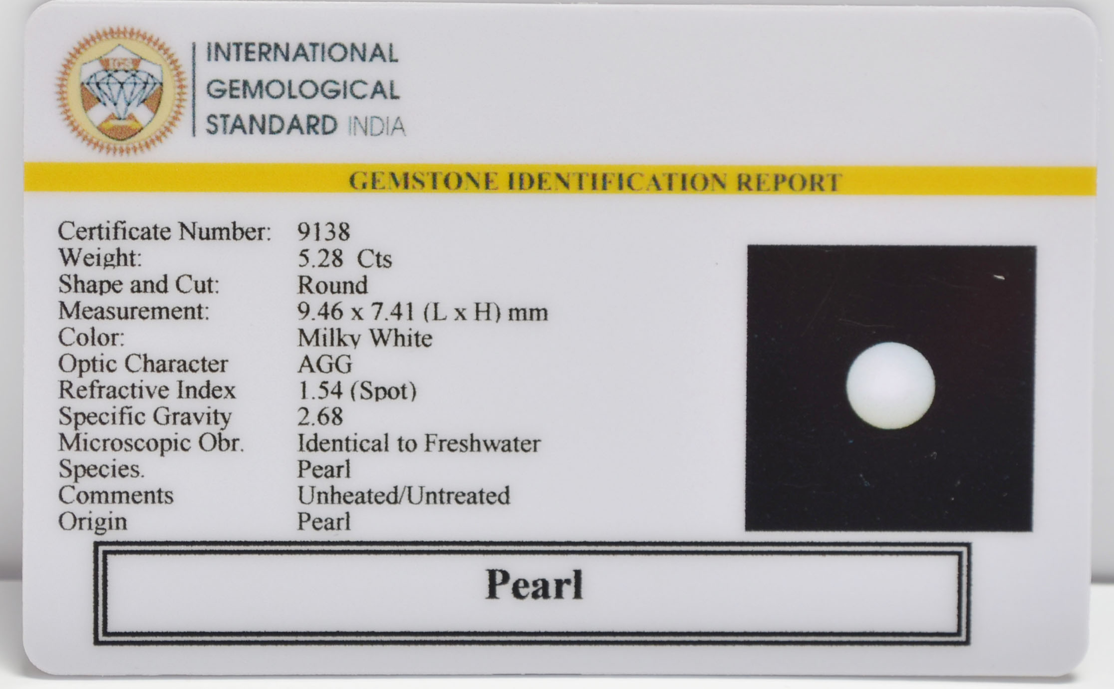 PRL7339 2 PEARL 5.28 Ct.