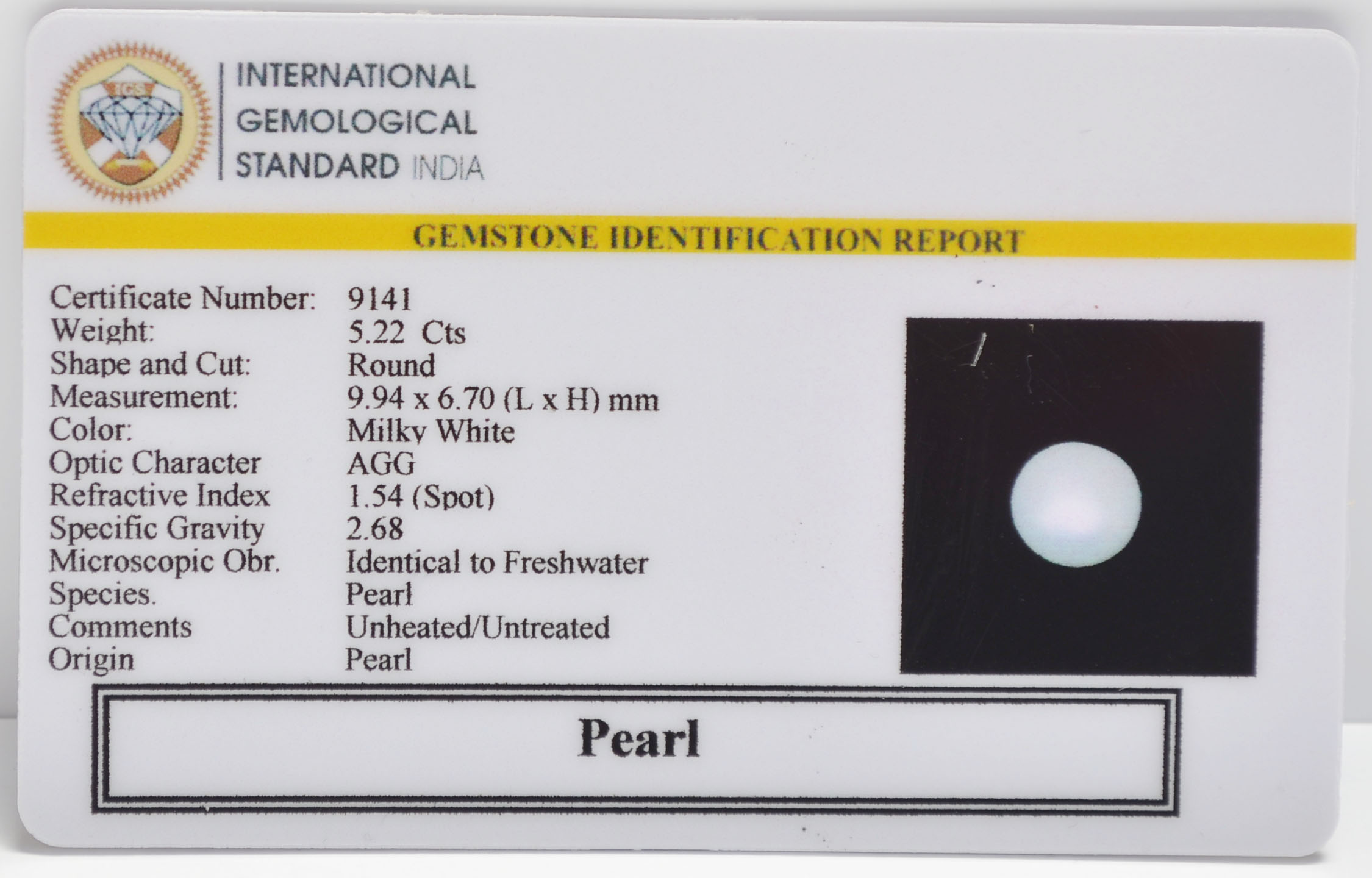 PRL7342 2 PEARL 5.22 Ct.