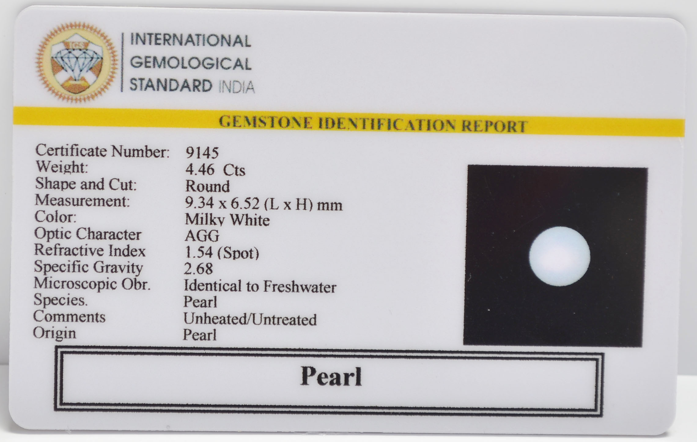 PRL7346 2 PEARL 4.46 Ct.