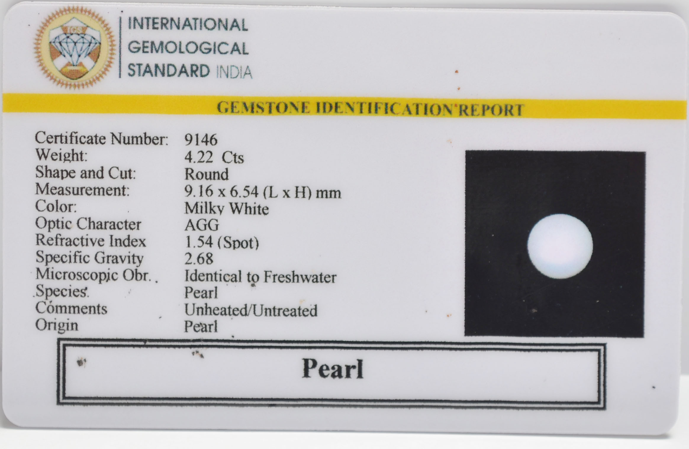 PEARL 4.22 Ct. 3 PRL7347 2 PEARL 4.22 Ct.