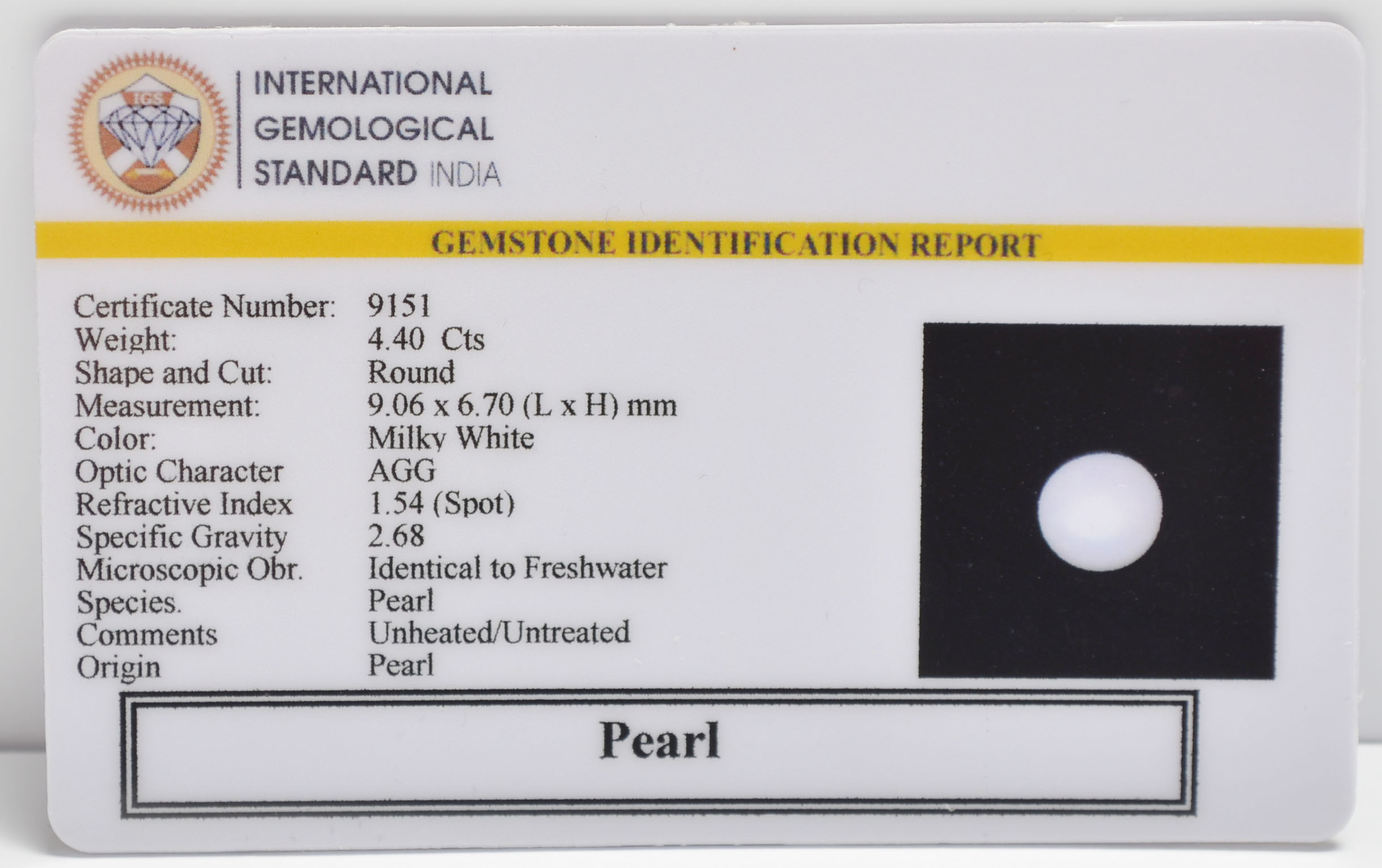 PRL7352 2 PEARL 4.4 Ct.
