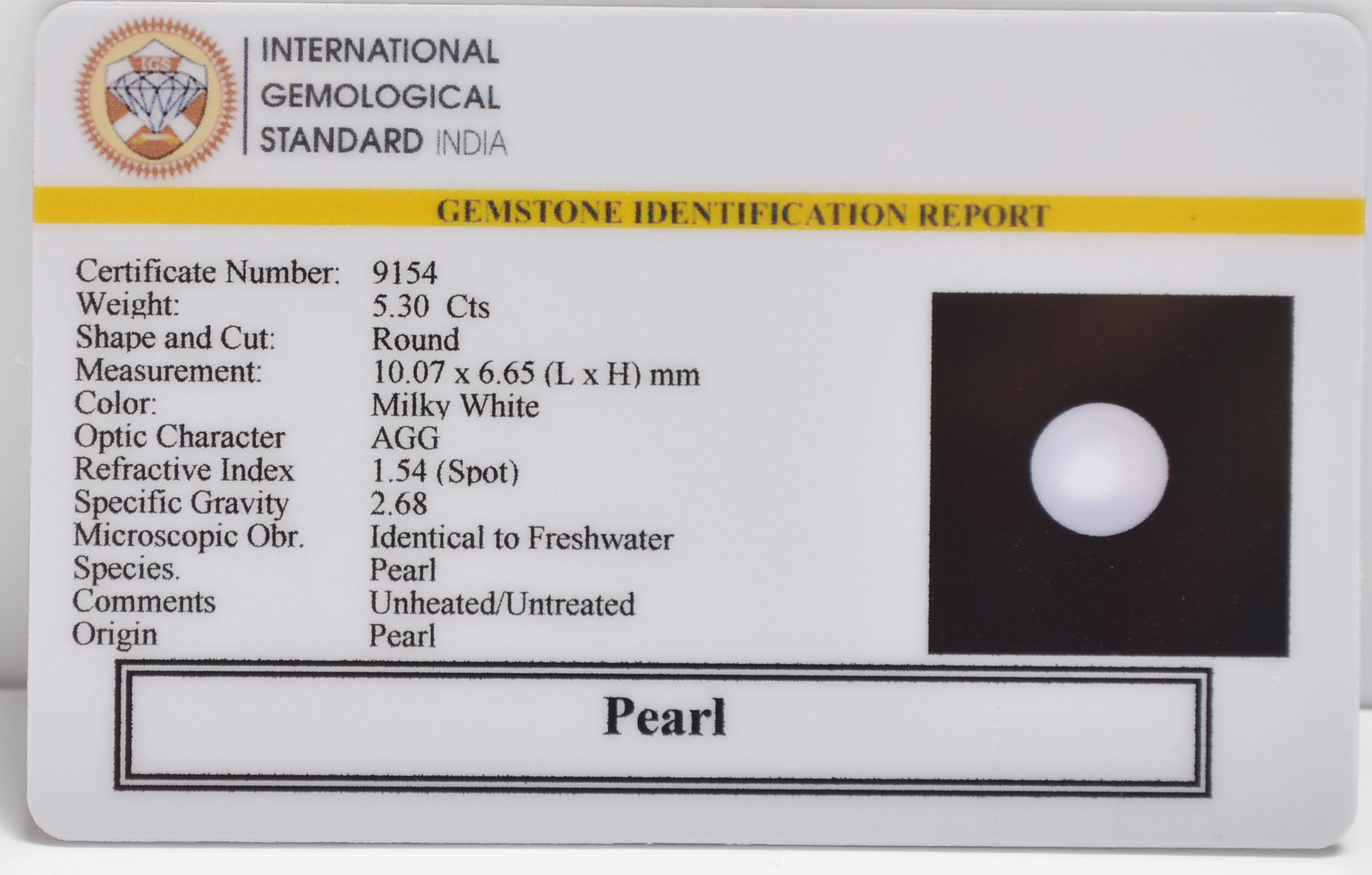 PEARL 5.3 Ct. 3 PRL7355 2 PEARL 5.3 Ct.