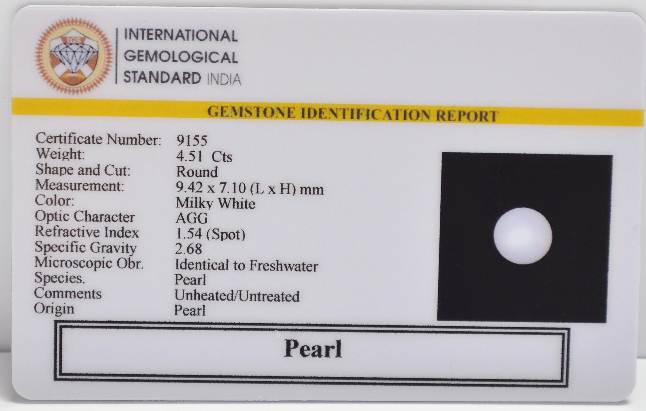 PRL7356 2 PEARL 4.51 Ct.