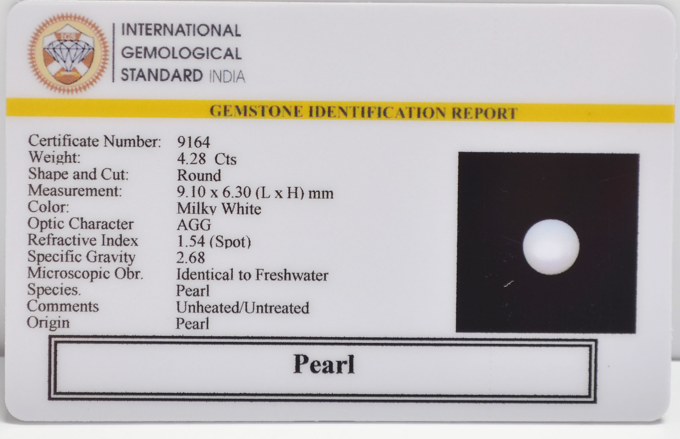 PRL7365 2 PEARL 4.28 Ct.