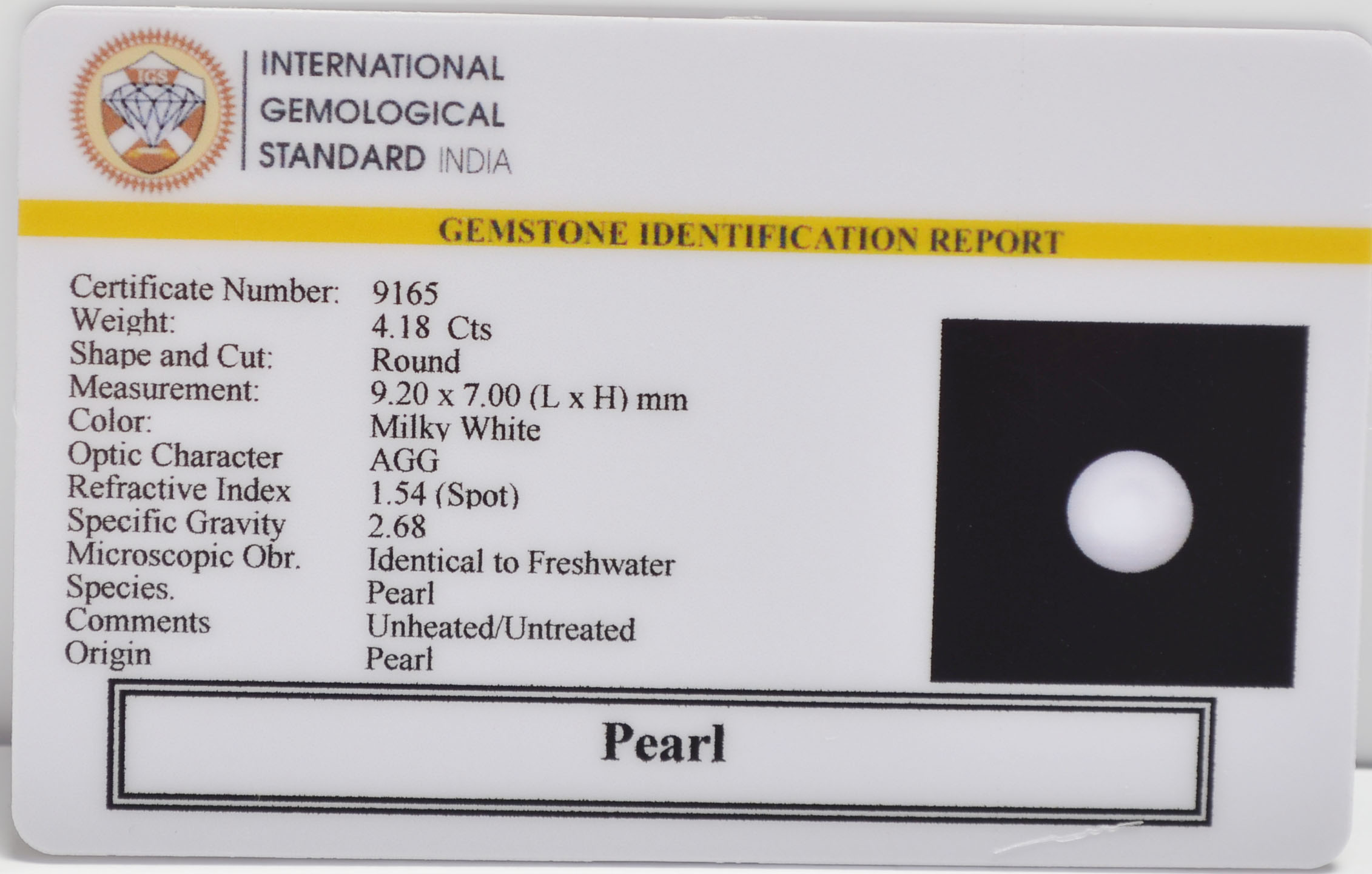 PRL7366 2 PEARL 4.18 Ct.