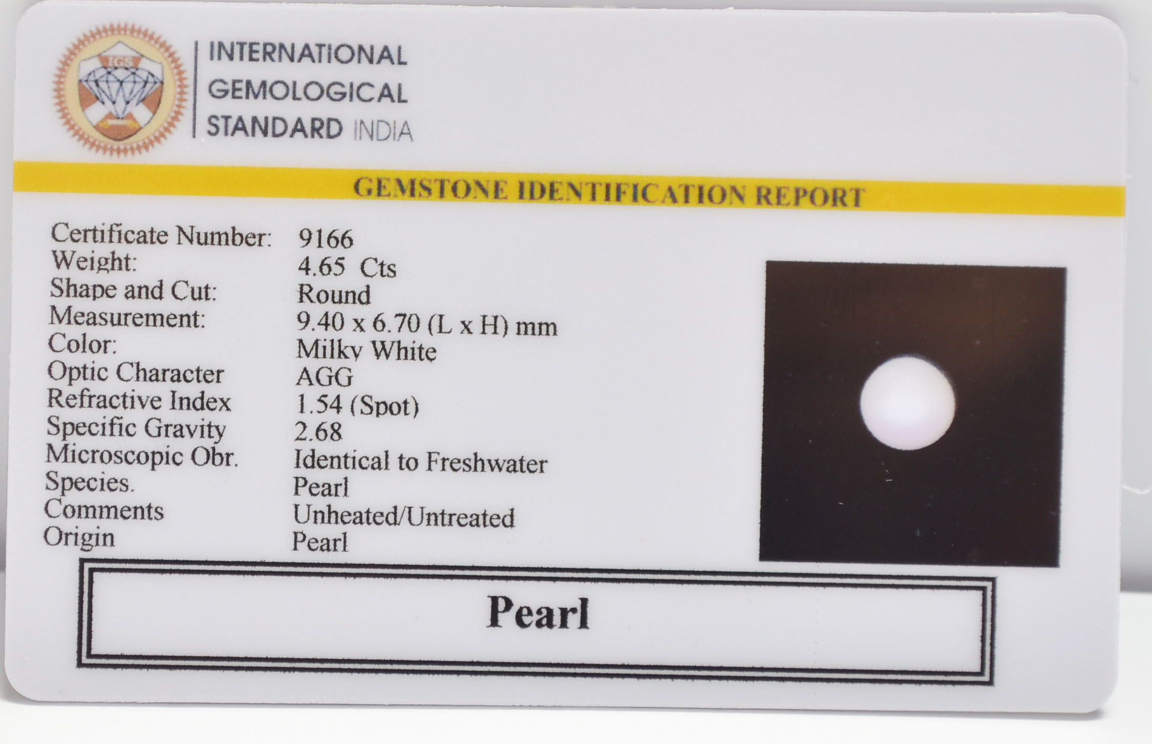 PRL7367 2 PEARL 4.65 Ct.