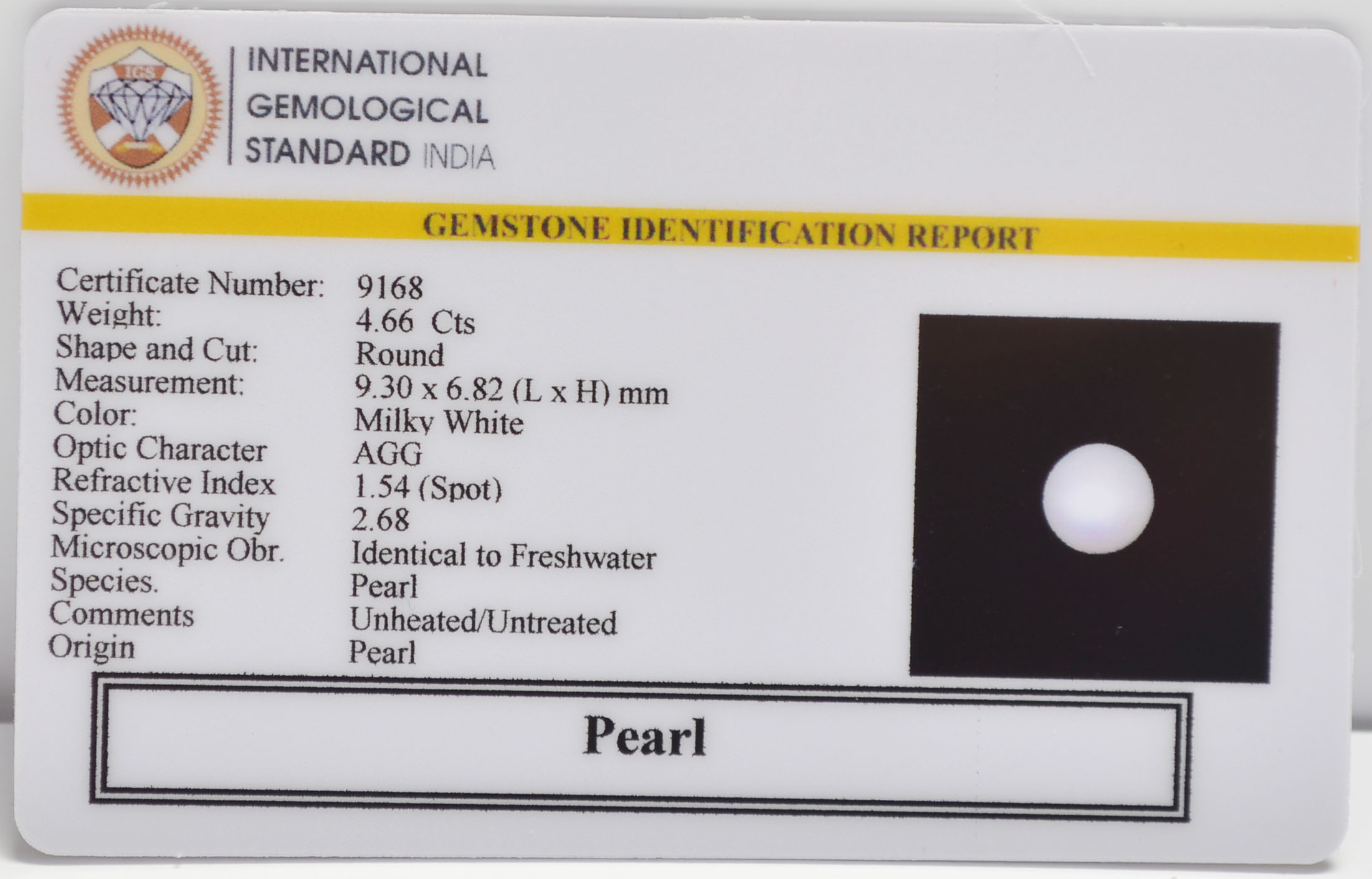 PRL7369 2 PEARL 4.66 Ct.