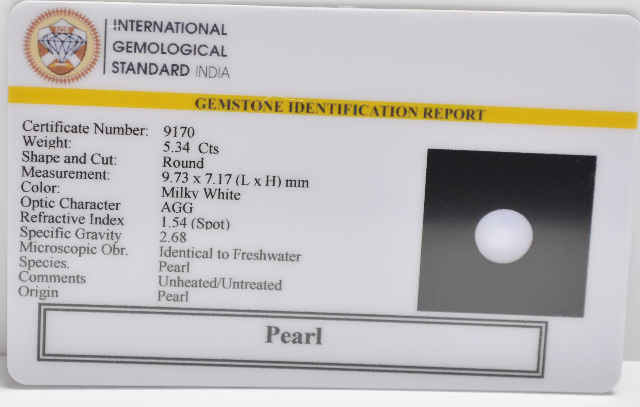 PRL7371 2 PEARL 5.34 Ct.