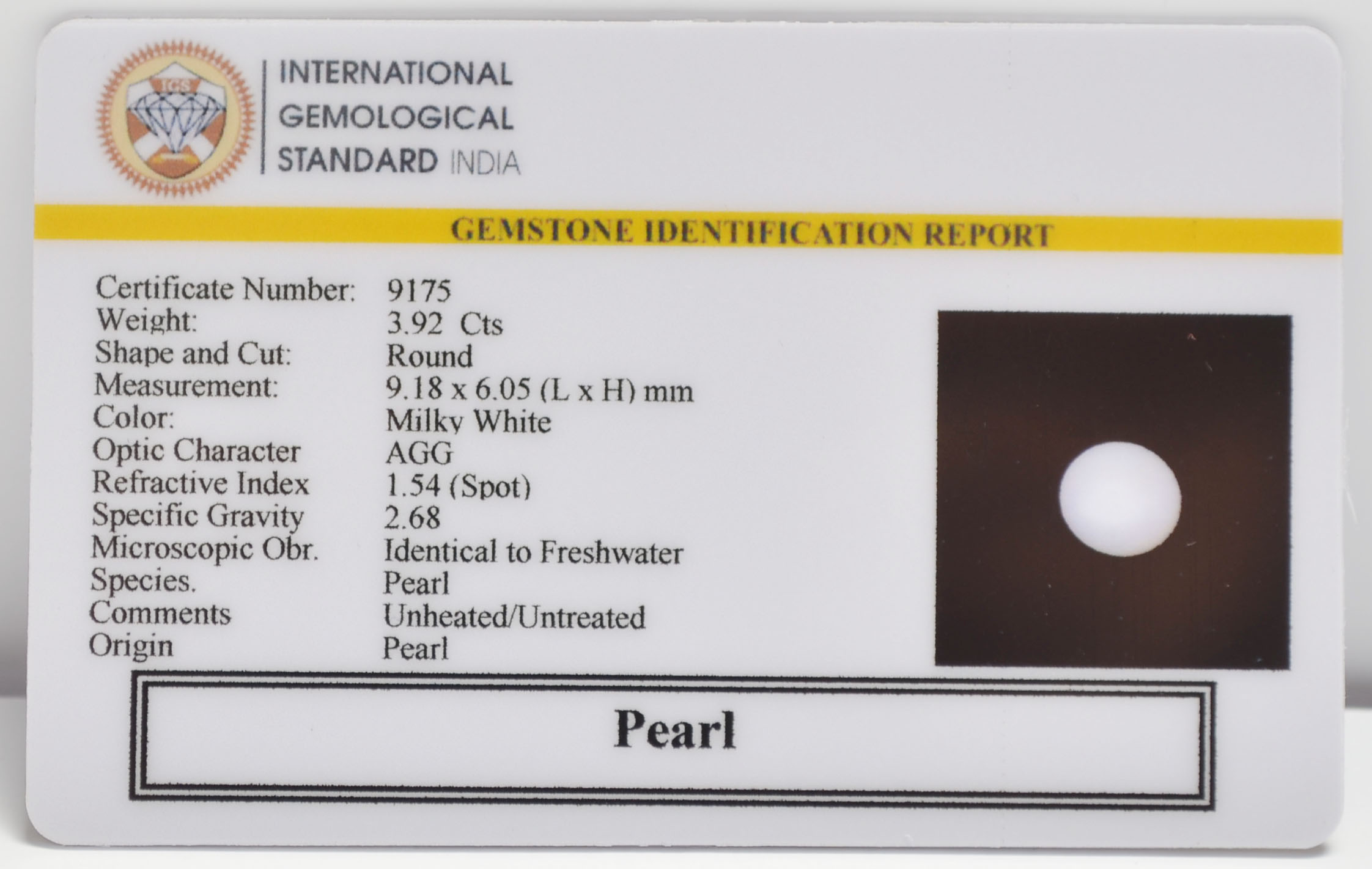 PRL7376 2 PEARL 3.92 Ct.