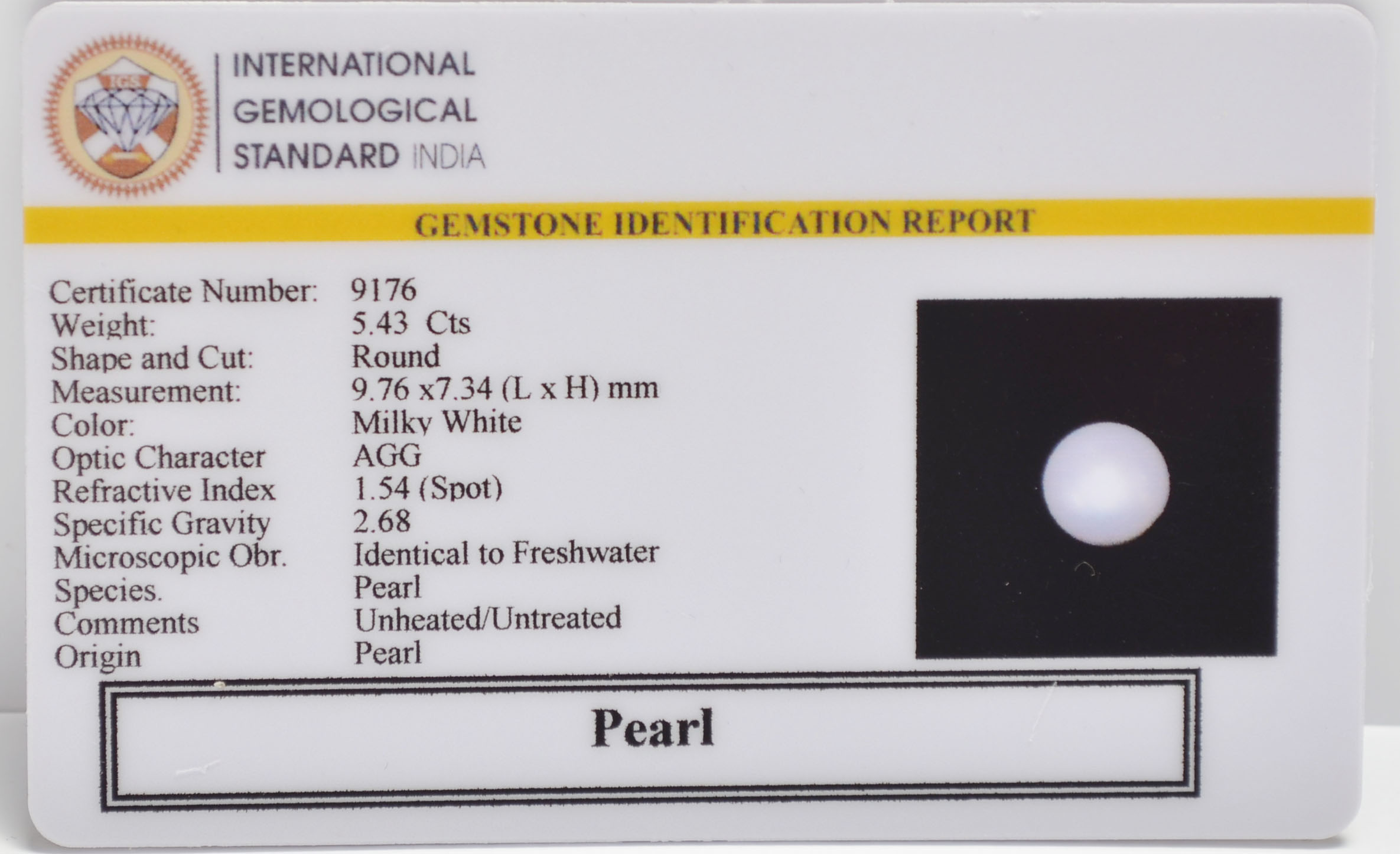 PRL7377 2 PEARL 5.43 Ct.