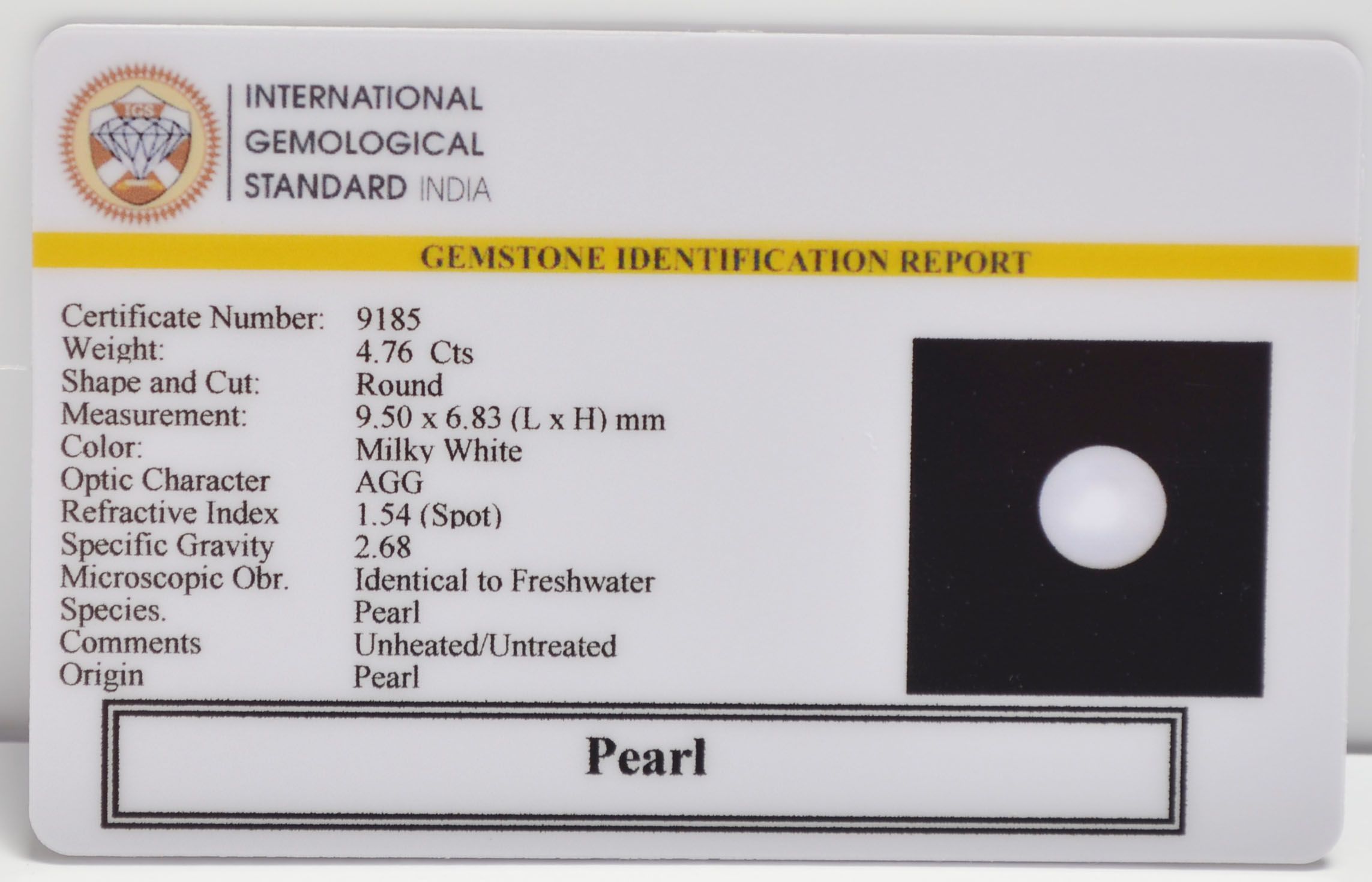 PEARL 4.76 Ct. 3 PRL7386 2 PEARL 4.76 Ct.