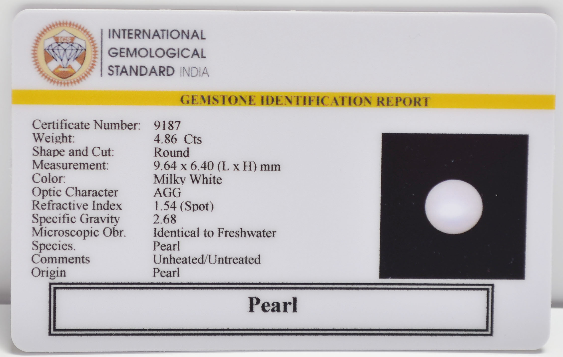PRL7388 2 PEARL 4.86 Ct.