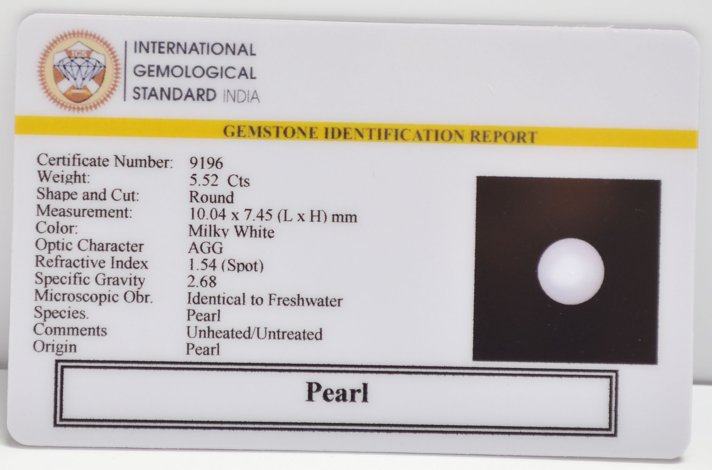 PRL7397 2 PEARL 5.52 Ct.
