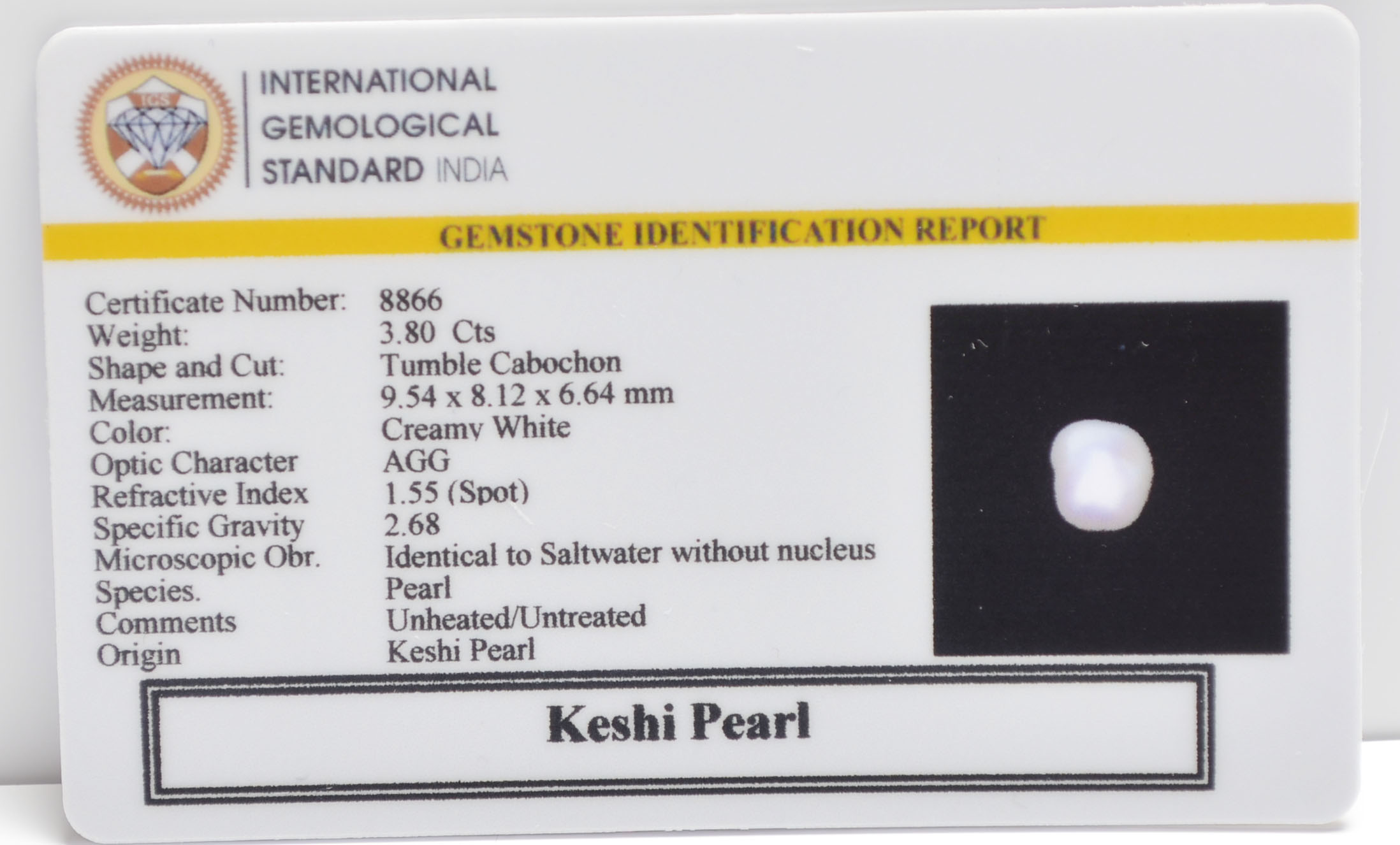 KESHI PEARL 3.8 Ct. 3 PRLG2342 2 KESHI PEARL 3.8 Ct.
