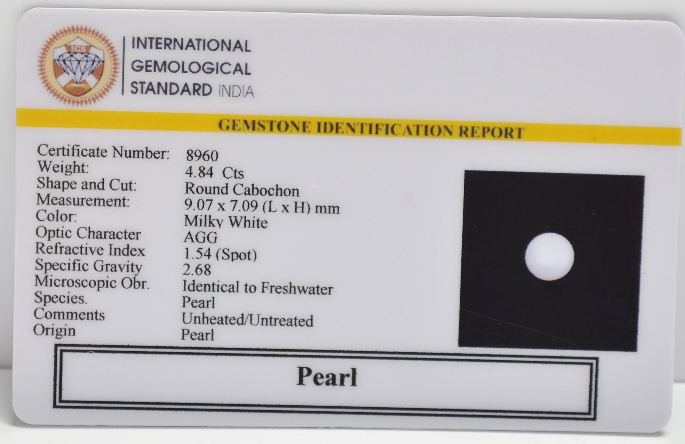 PRLG7159 2 PEARL 4.84 Ct.