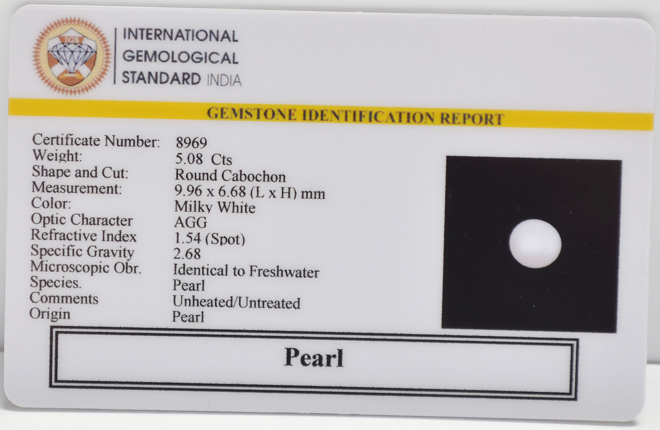 PRLG7168 2 PEARL 5.08 Ct.
