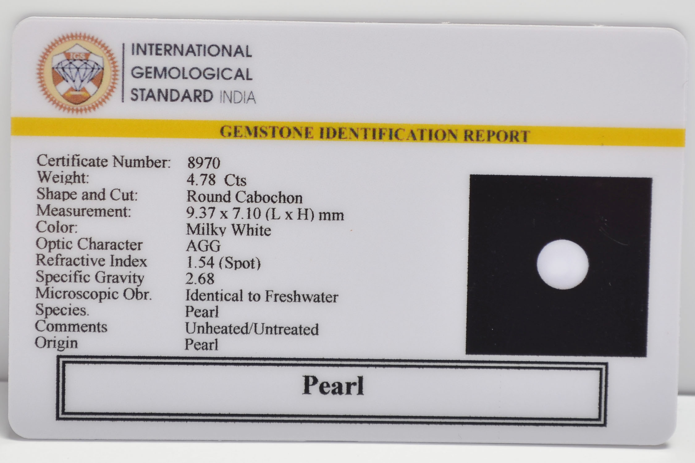 PRLG7169 2 PEARL 4.78 Ct.