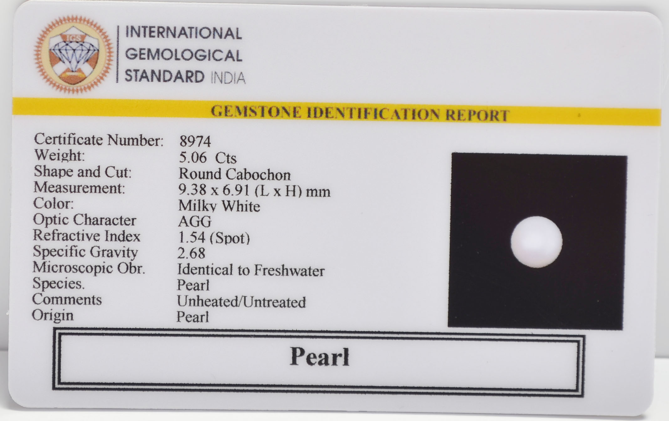 PRLG7173 2 PEARL 5.06 Ct.