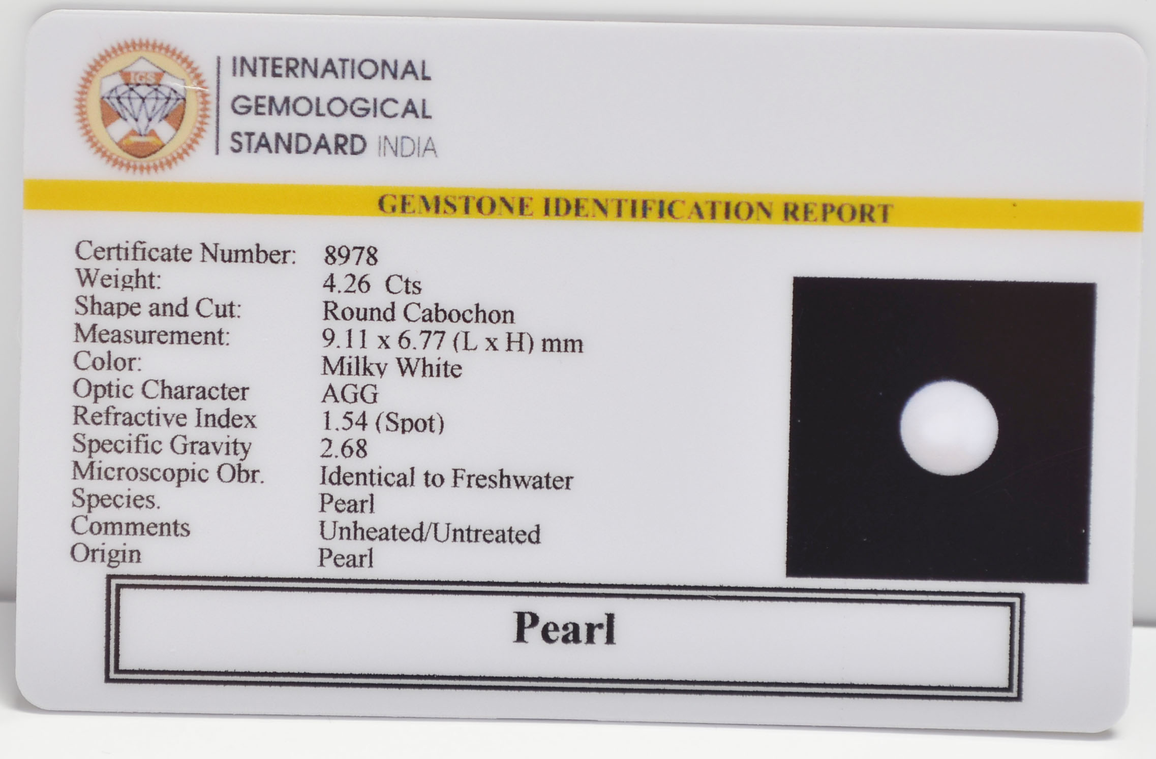 PRLG7177 2 PEARL 4.26 Ct.