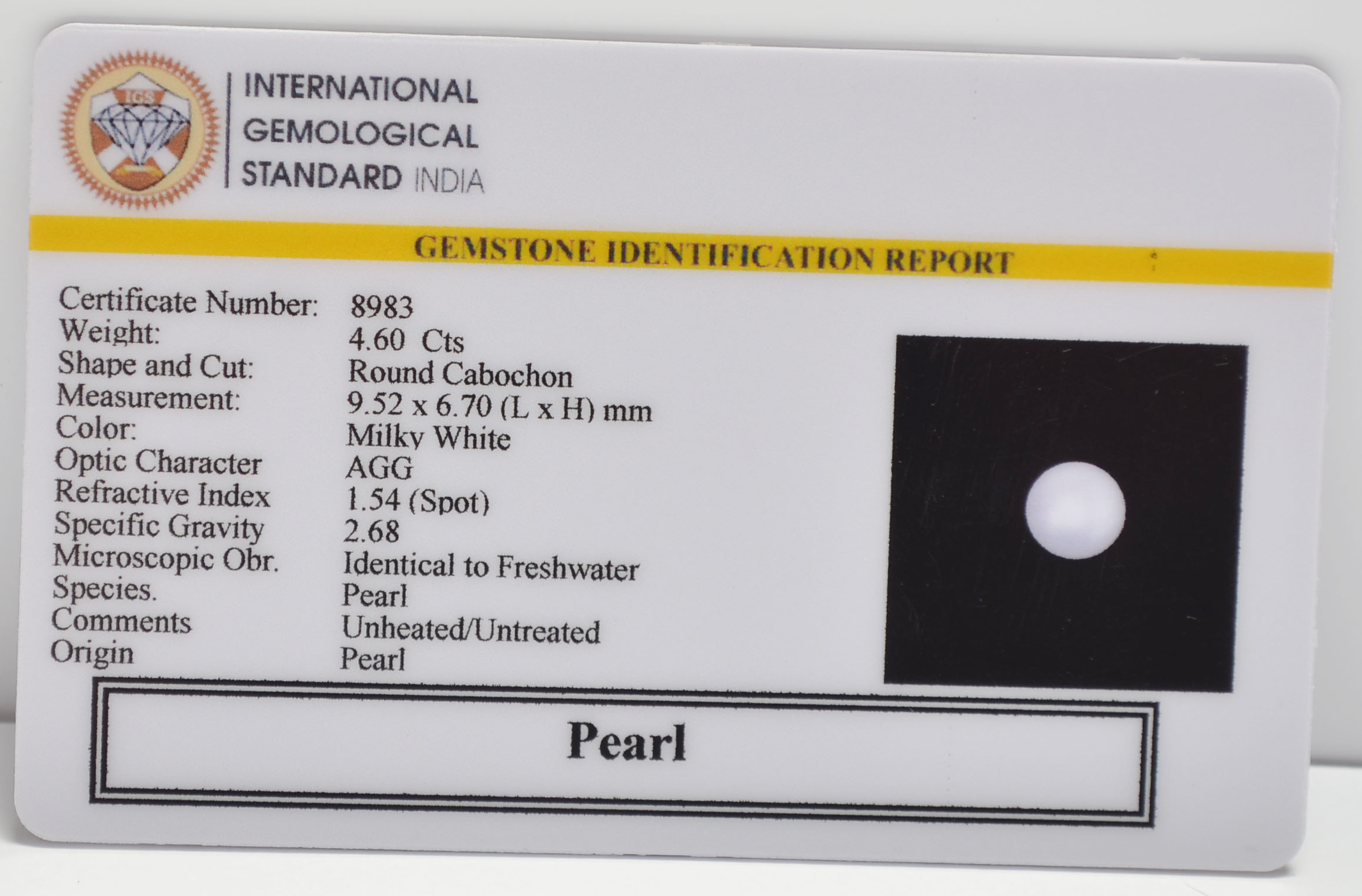 PRLG7182 2 PEARL 4.6 Ct.