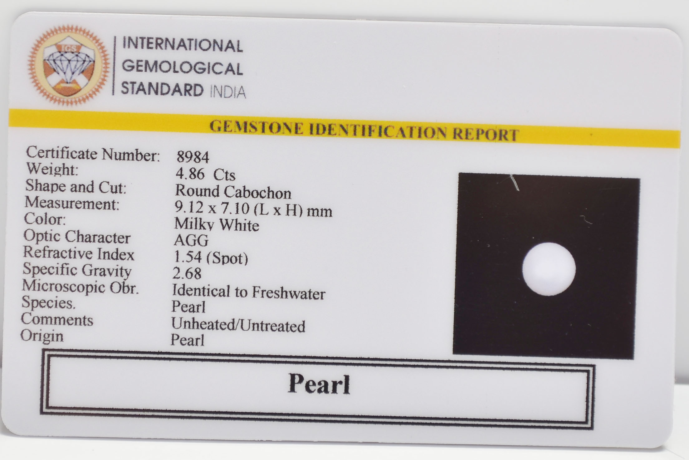 PRLG7183 2 PEARL 4.86 Ct.