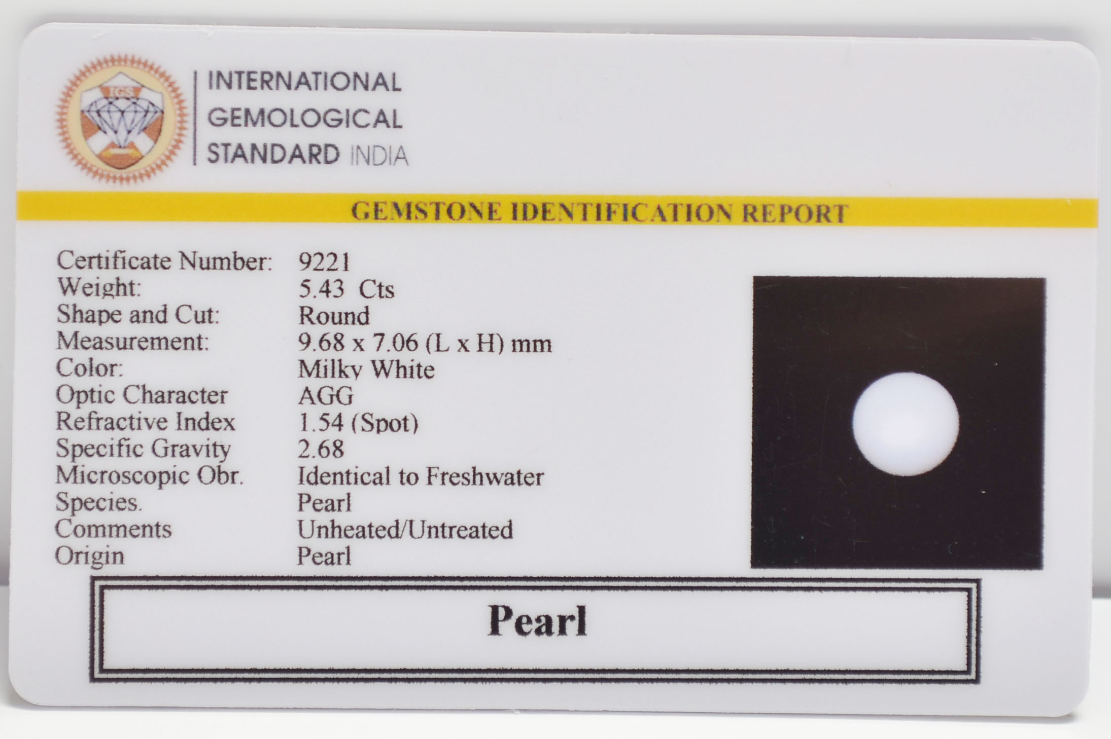 PRLG7187 2 PEARL 5.43 Ct.
