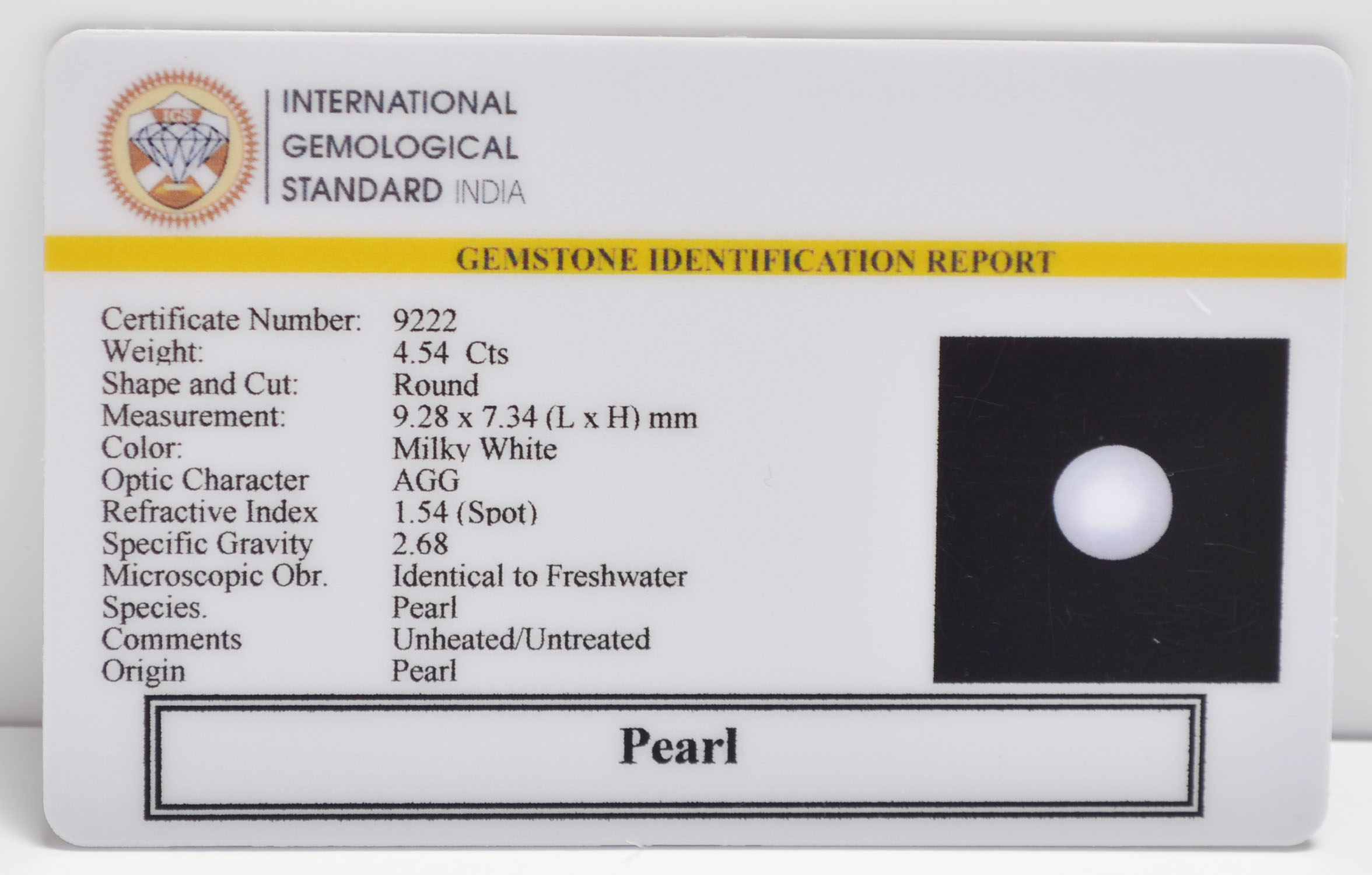 PRLG7188 2 PEARL 4.54 Ct.